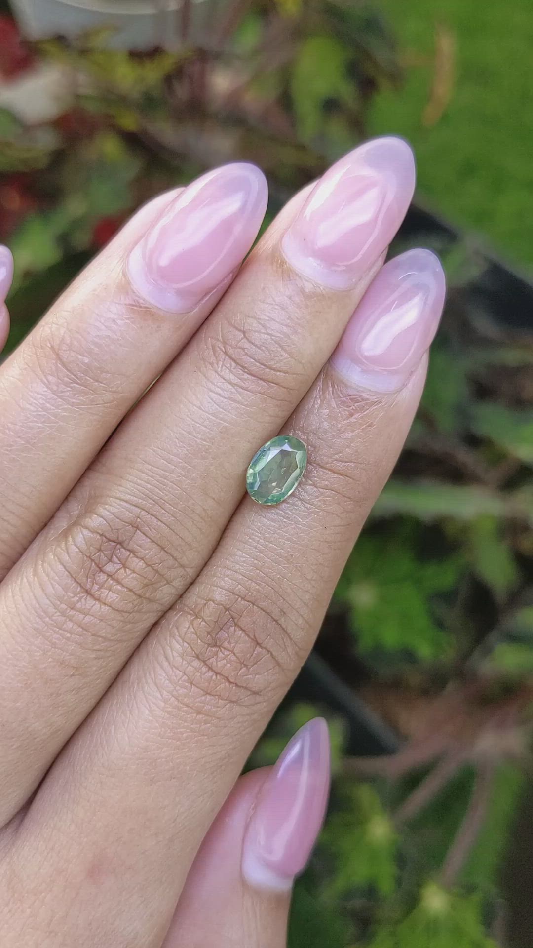 1.39 Ct. Yellowish Green Zircon from Ceylon (Sri Lanka) Size Video