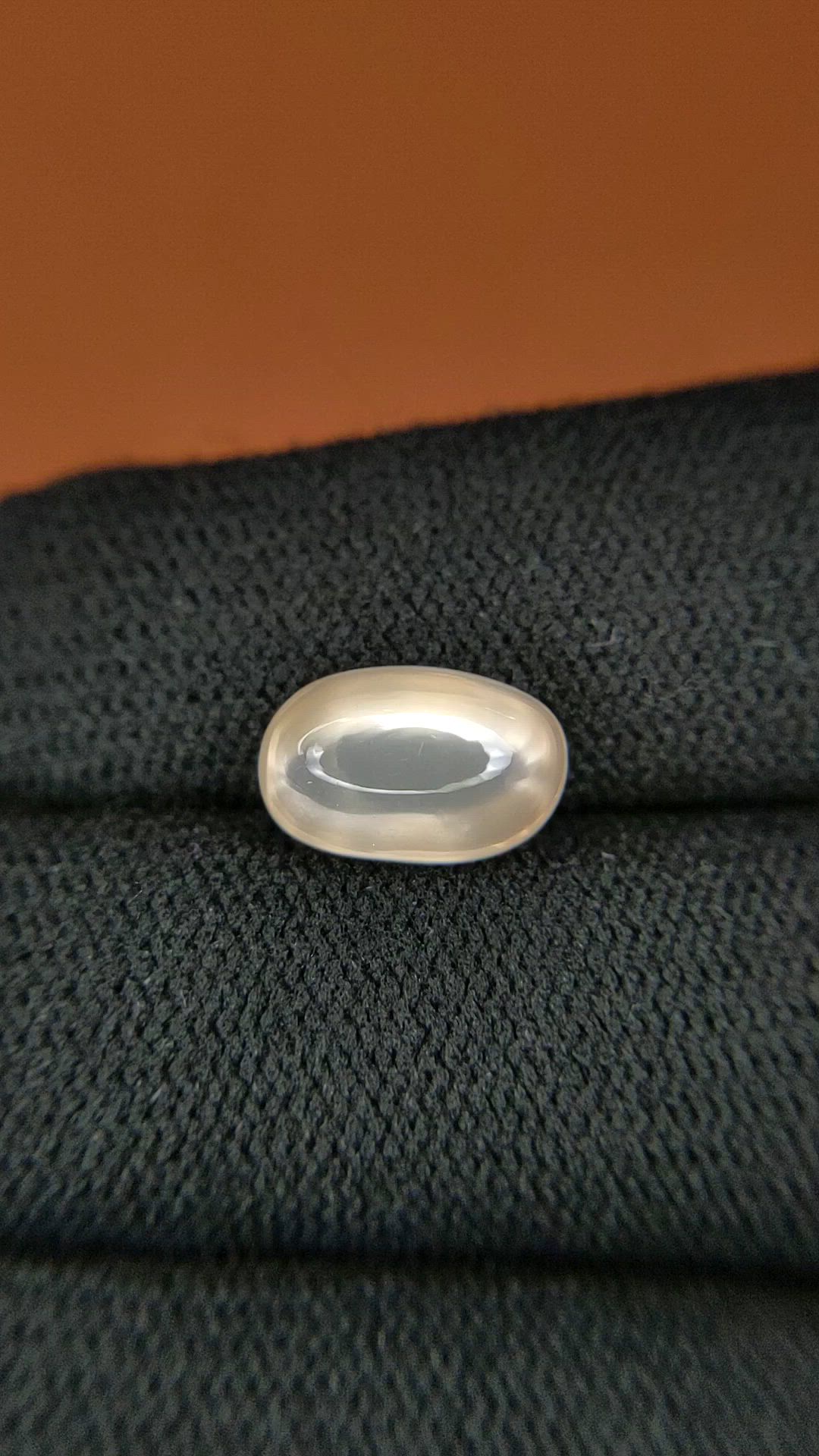 3.51 Ct. Peach Cabochon Moonstone from Ceylon (Sri Lanka) Size Video