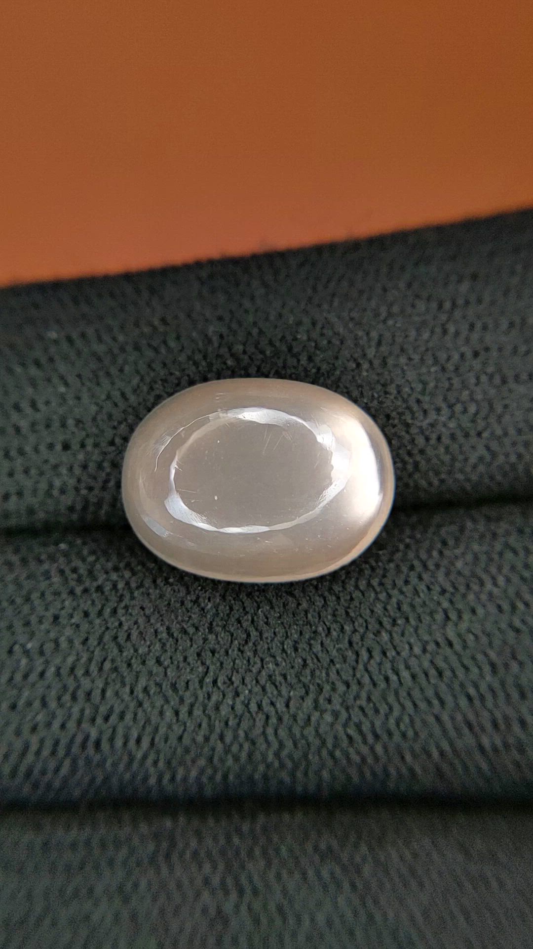 8.01 Ct. Brown Cabochon Moonstone from Ceylon (Sri Lanka) Size Video