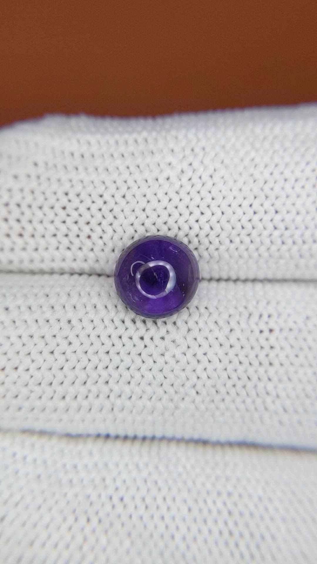 1.83 Ct. Purple Cabochon Amethyst from Ceylon (Sri Lanka) Size Video