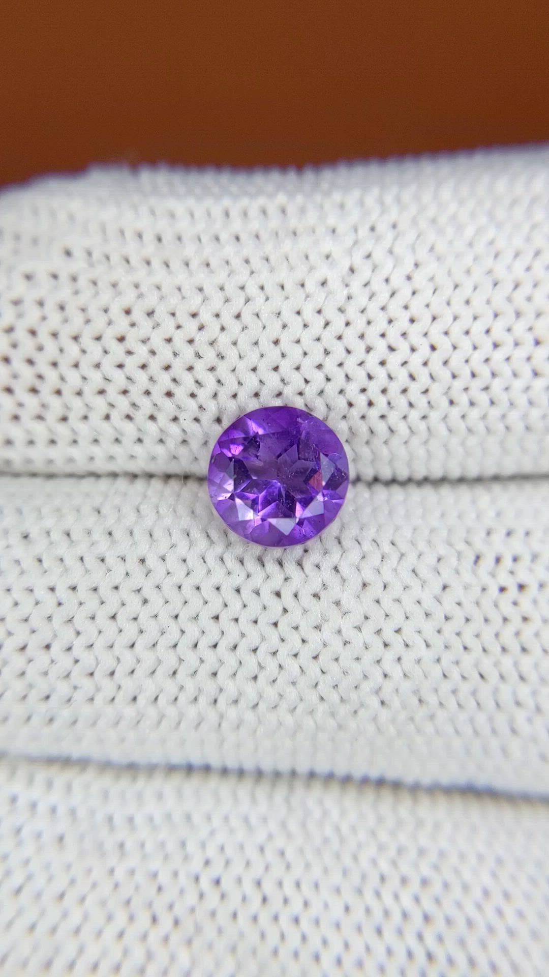 1.30 Ct. Purple Amethyst from Ceylon (Sri Lanka) Size Video