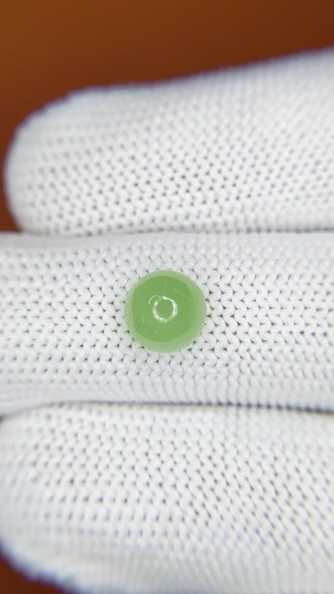 1.78 Ct. Green Cabochon Jade from Burma (Myanmar) Size Video