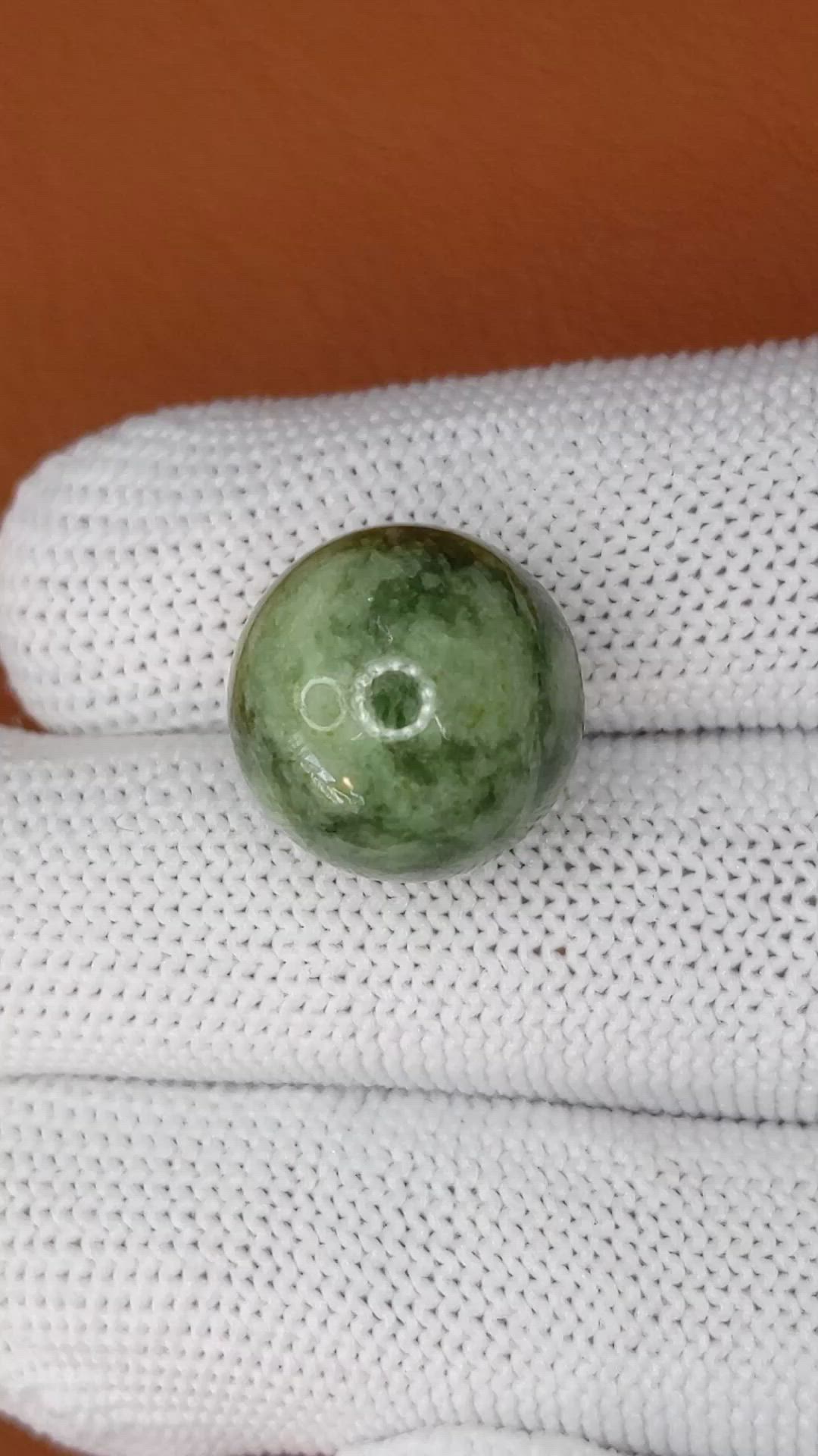 23.64 Ct. Green Jade from Burma (Myanmar) Size Video