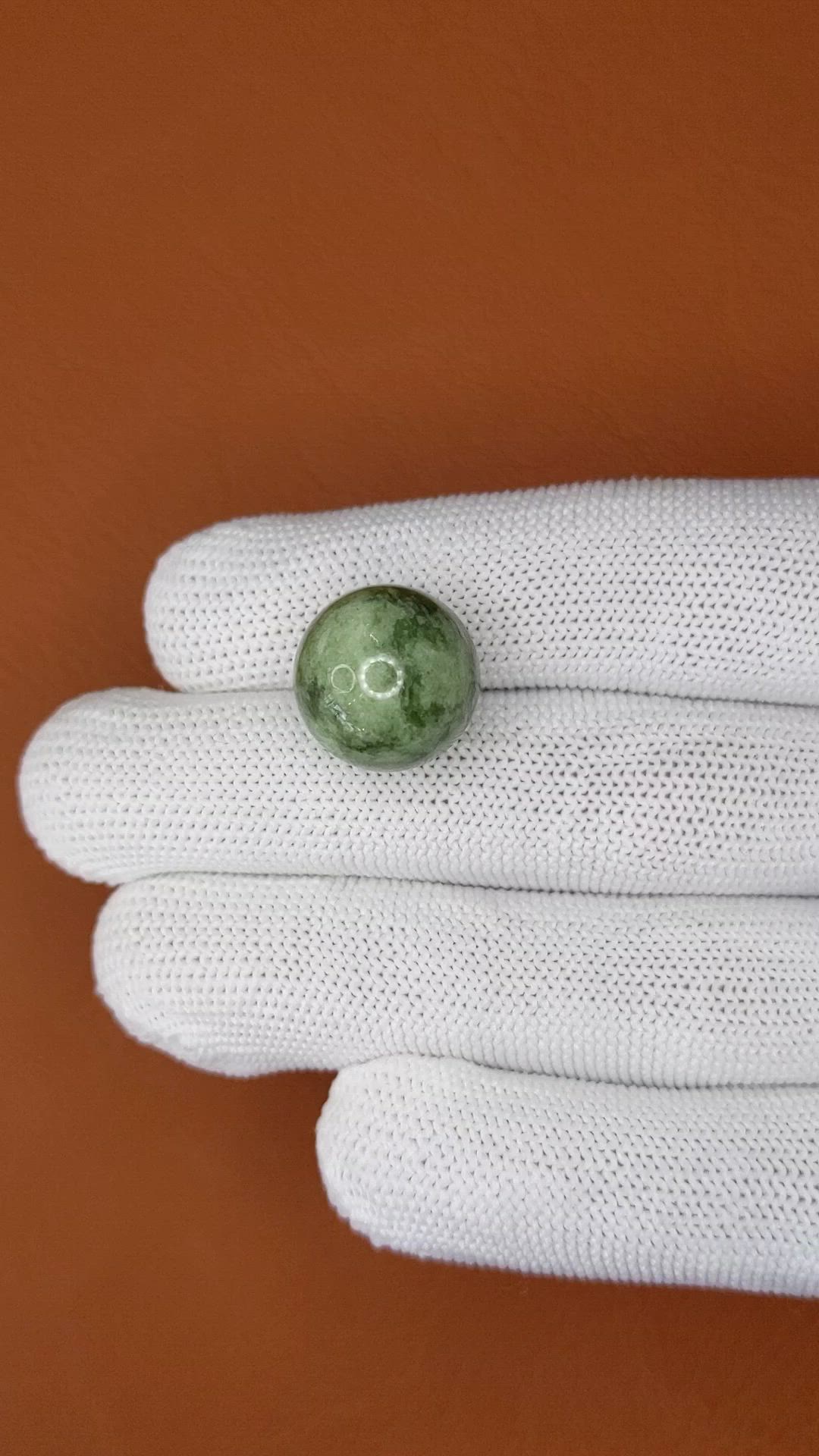 23.64 Ct. Green Jade from Burma (Myanmar) Size Video