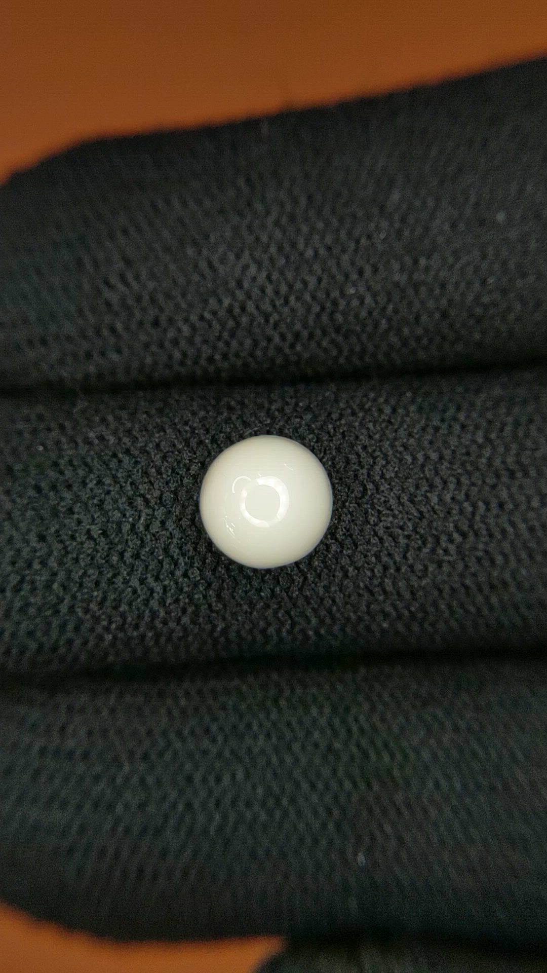 1.94 Ct. Salmon and White Cabochon Coral from Australia Size Video