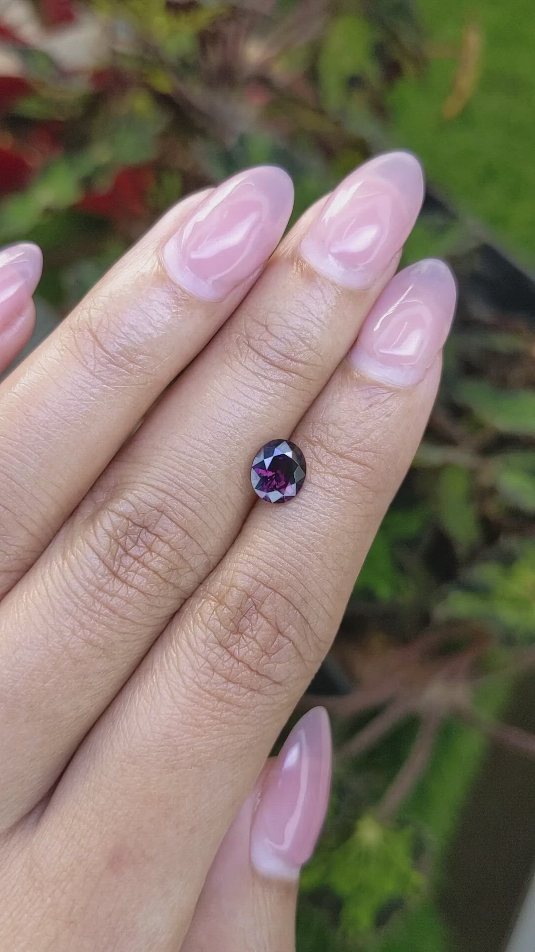 1.30 Ct. Pinkish Purple Spinel from Ceylon (Sri Lanka) Size Video