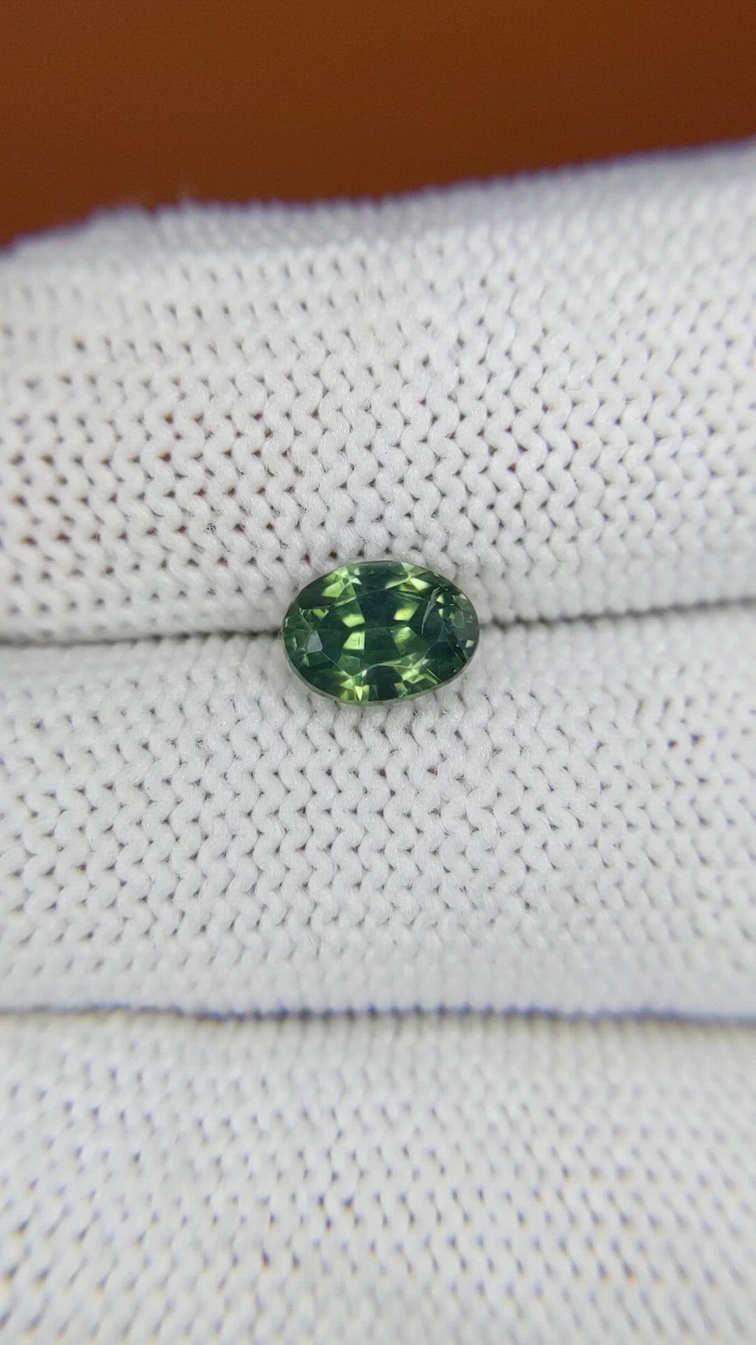 1.52 Ct. Green Zircon from Ceylon (Sri Lanka) Size Video