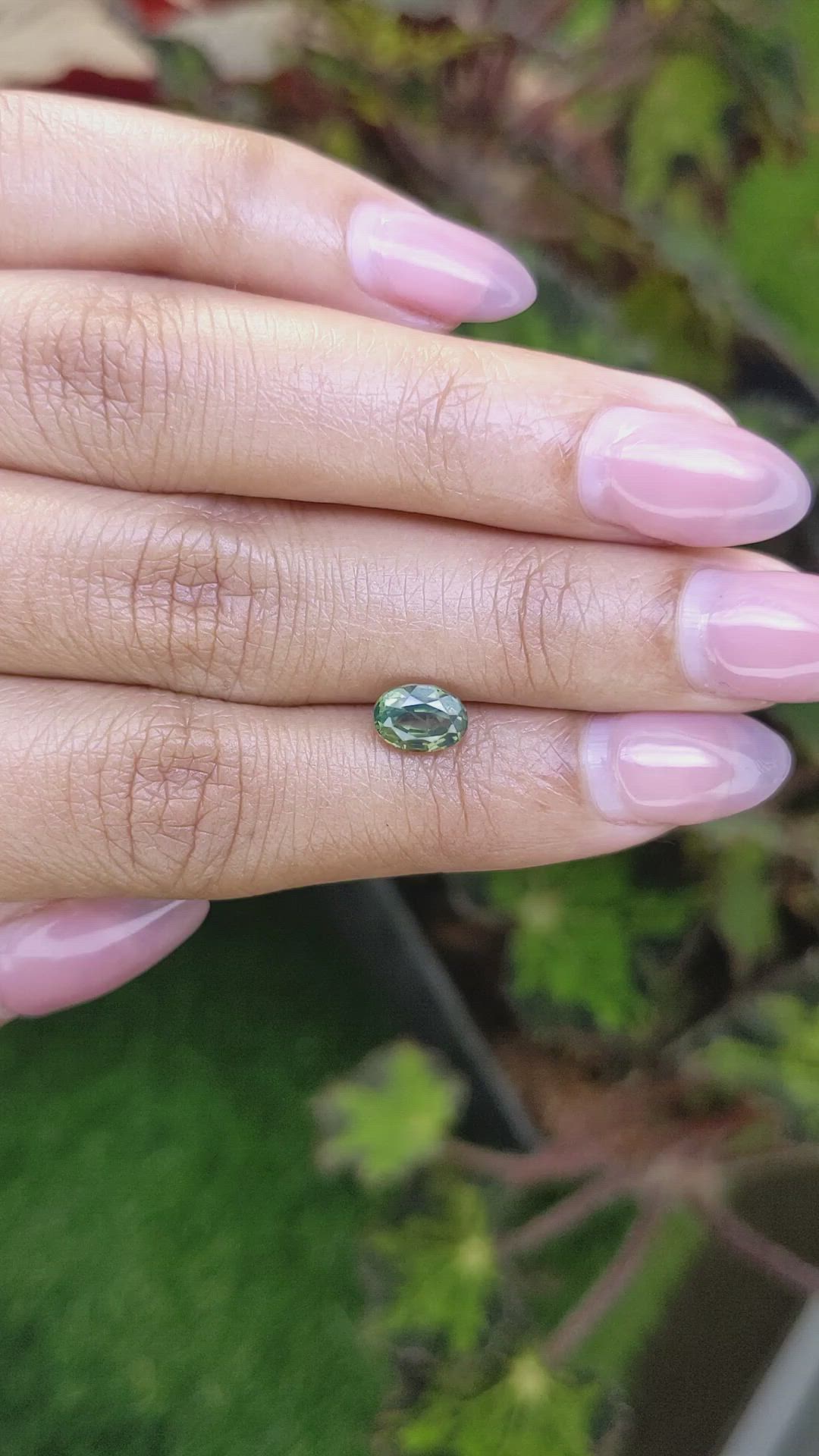 1.52 Ct. Green Zircon from Ceylon (Sri Lanka) Size Video