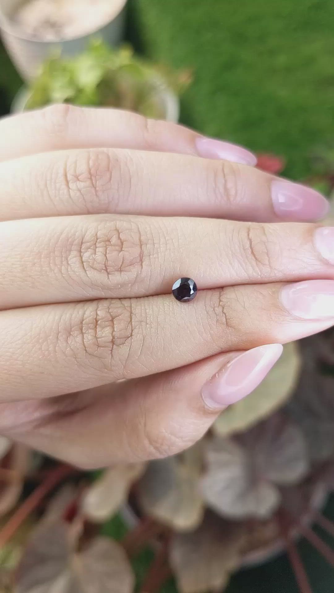0.76 Ct. Red Garnet from Ceylon (Sri Lanka) Size Video