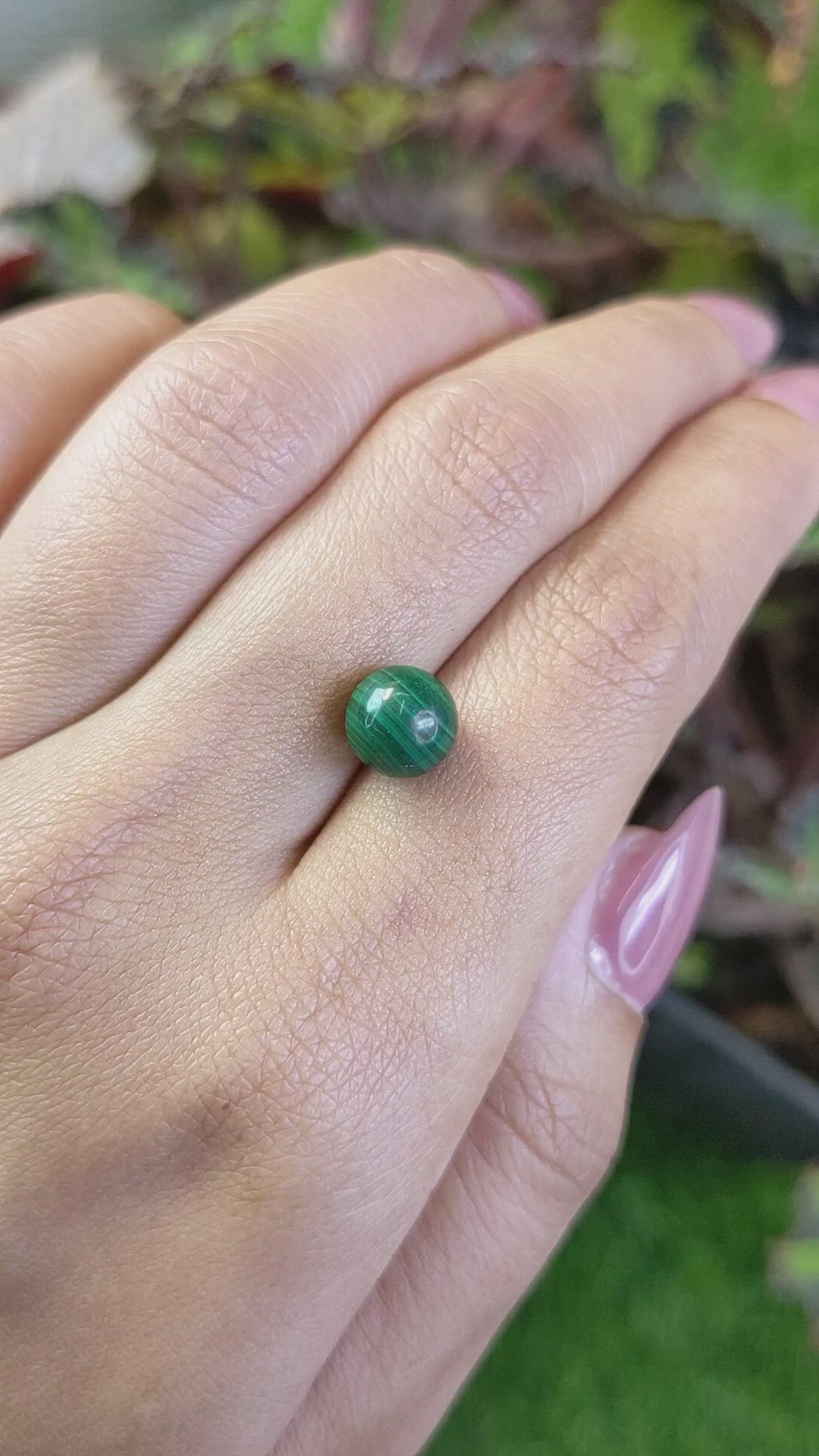 4.74 Ct. Malachite from Australia Size Video