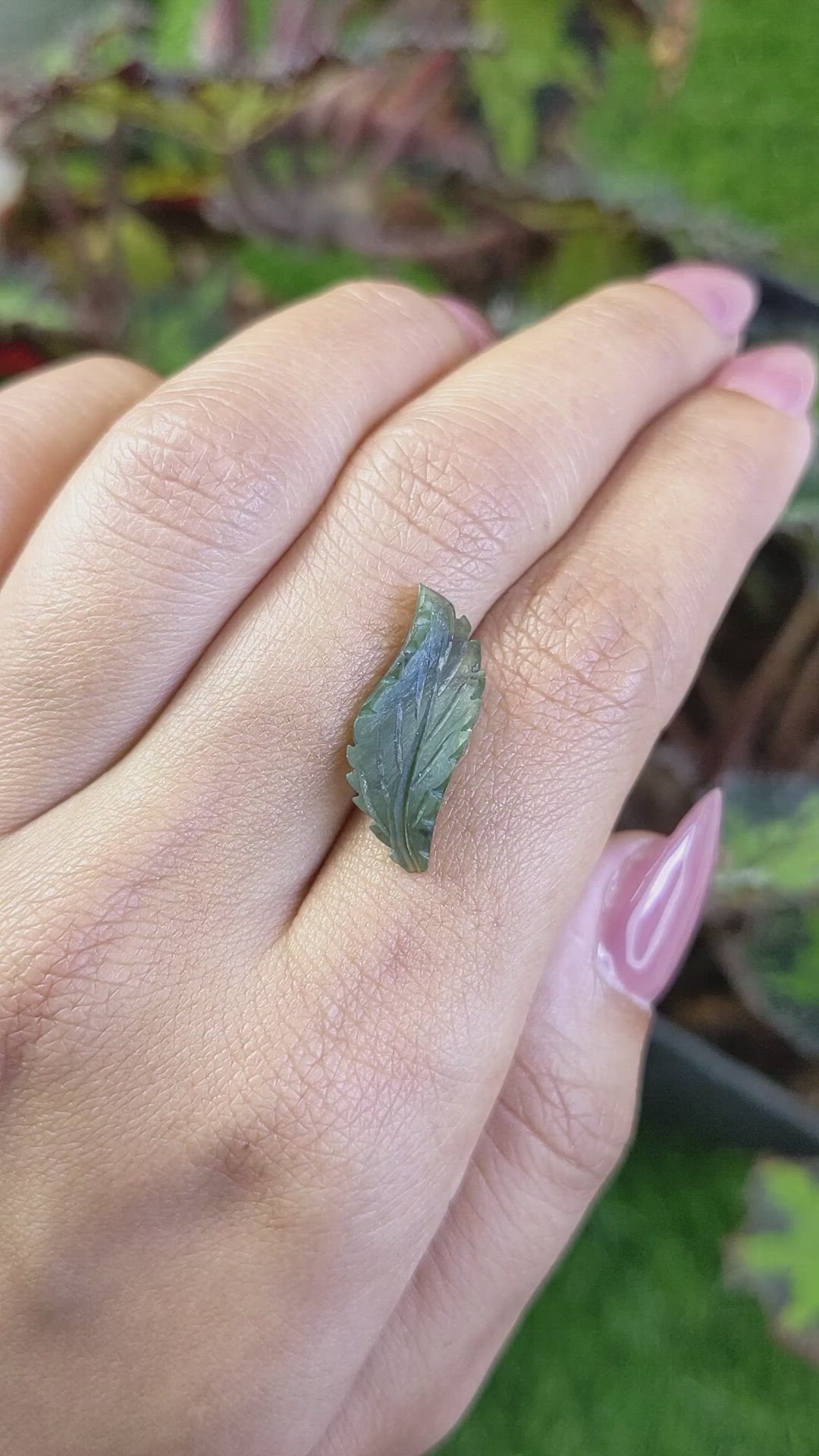 3.45 Ct. Green Jade from Burma (Myanmar) Size Video
