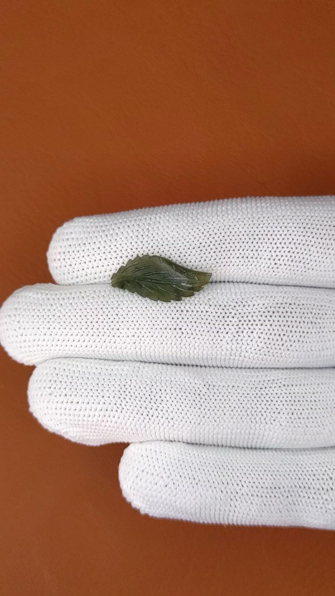 3.45 Ct. Green Jade from Burma (Myanmar) Size Video