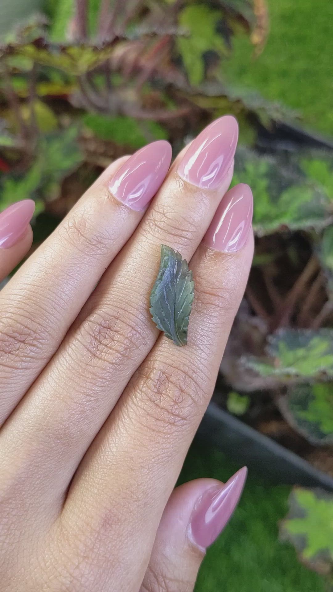 3.45 Ct. Green Jade from Burma (Myanmar) Size Video
