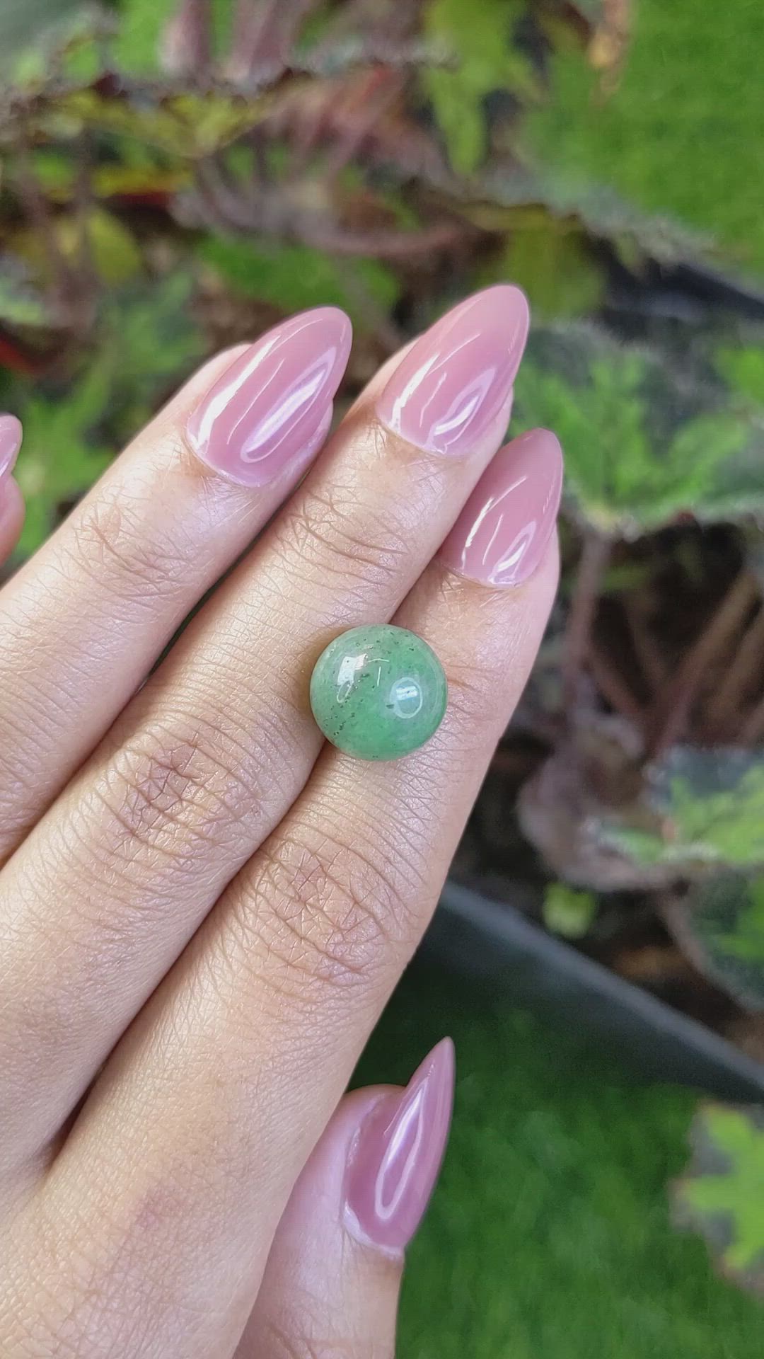 10.21 Ct. Green Jade from Burma (Myanmar) Size Video