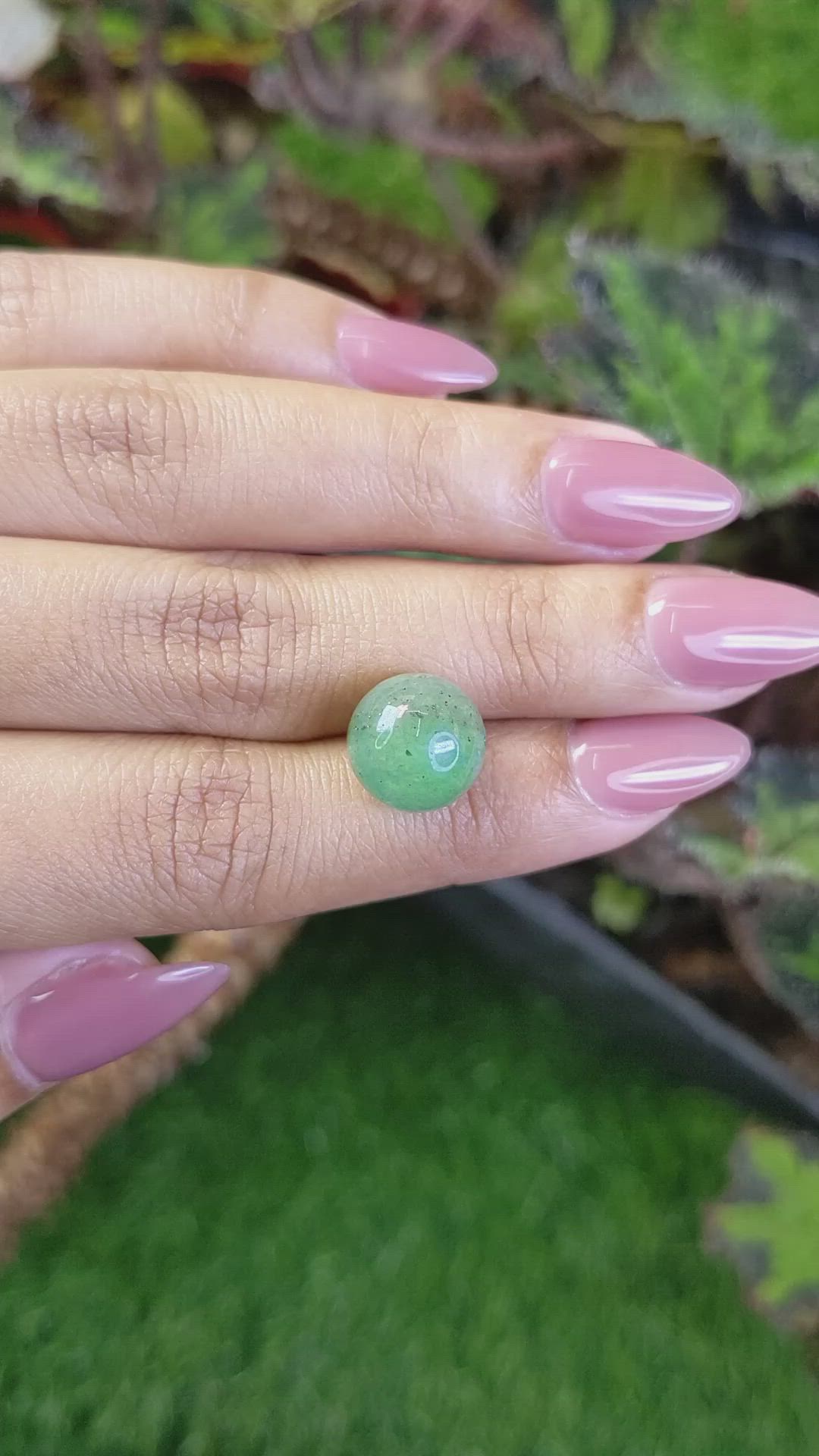 10.21 Ct. Green Jade from Burma (Myanmar) Size Video