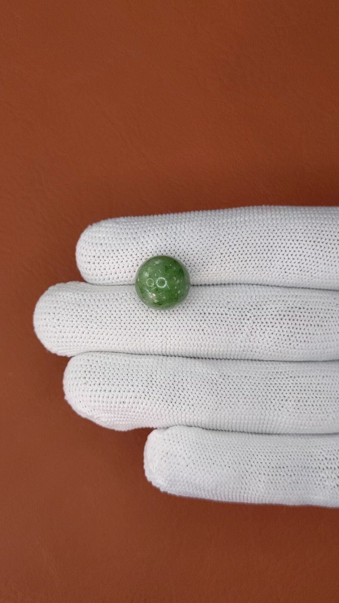 12.43 Ct. Green Jade from Burma (Myanmar) Size Video