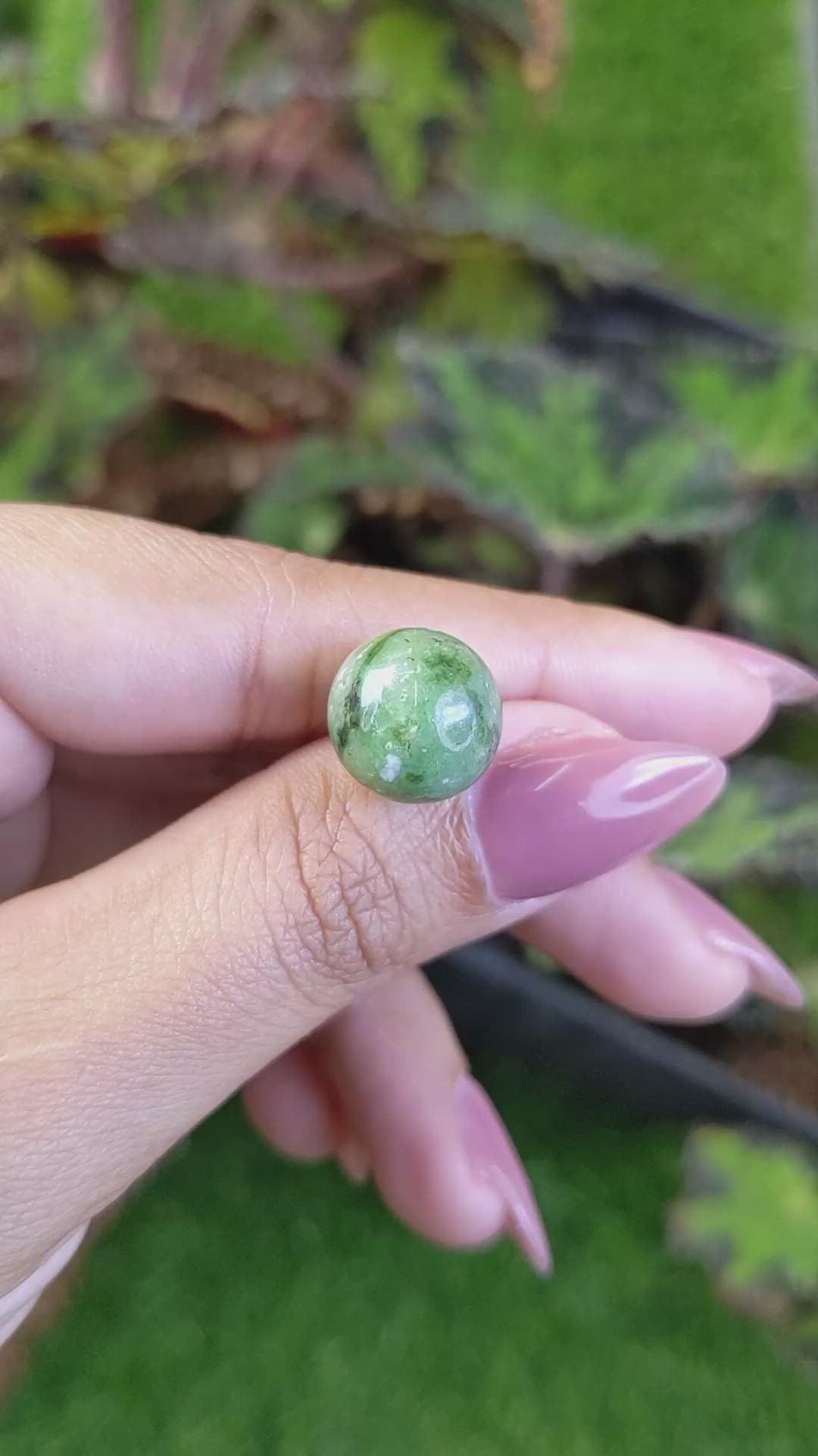 12.96 Ct. Green Jade from Burma (Myanmar) Size Video