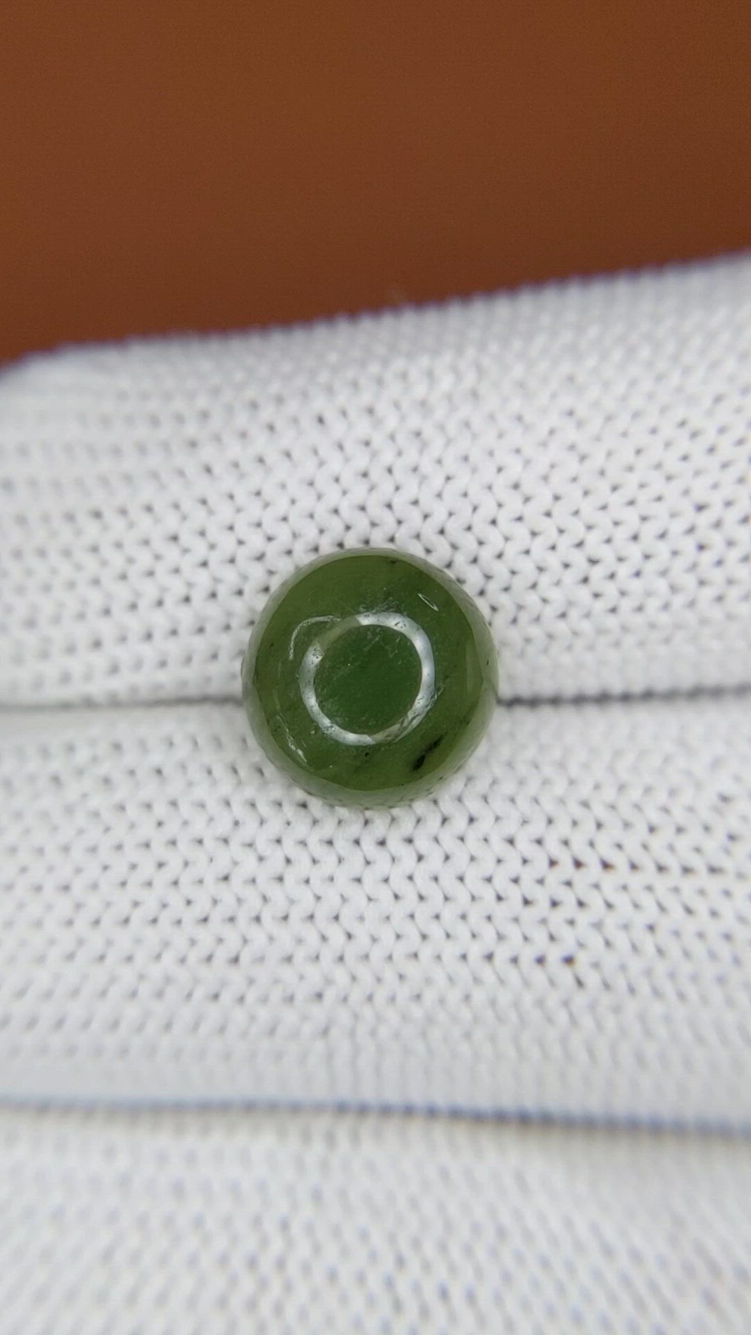 3.42 Ct. Green Cabochon Jade from Burma (Myanmar) Size Video