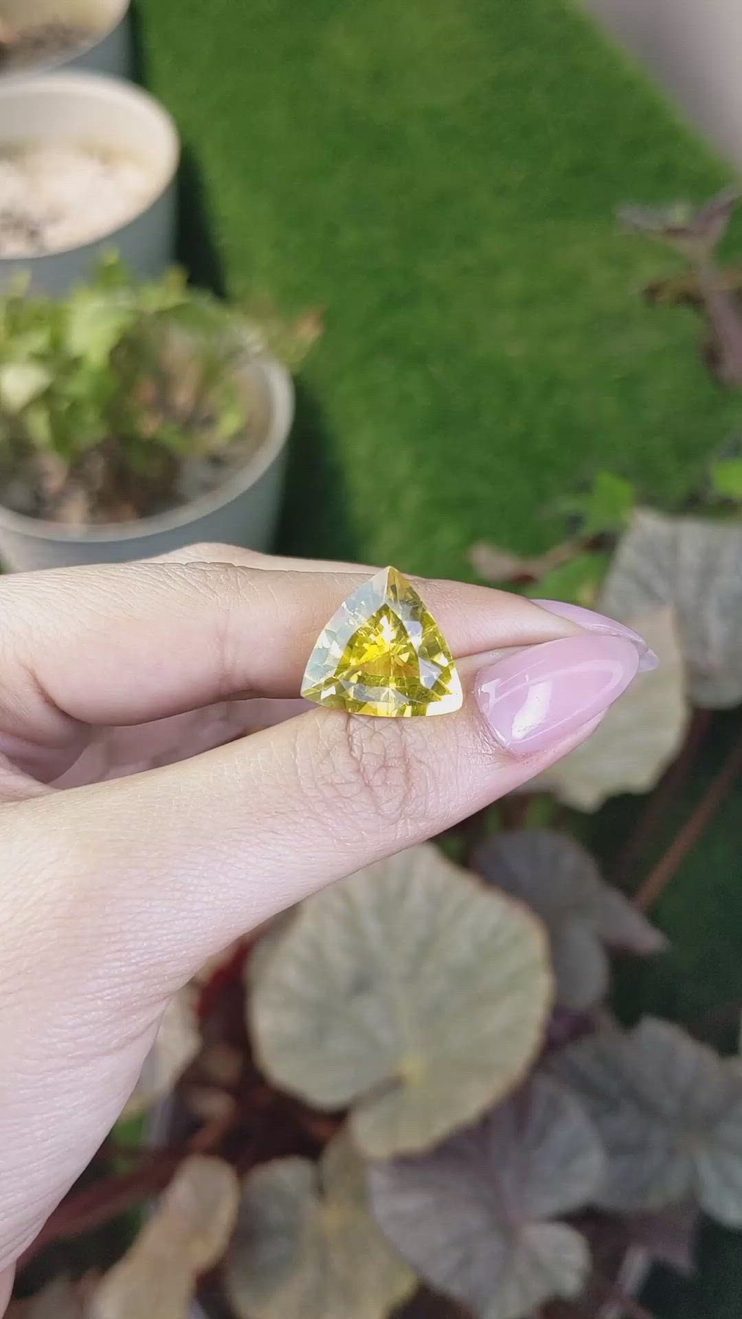 12.30 Ct. Yellow Citrine from Brazil Size Video