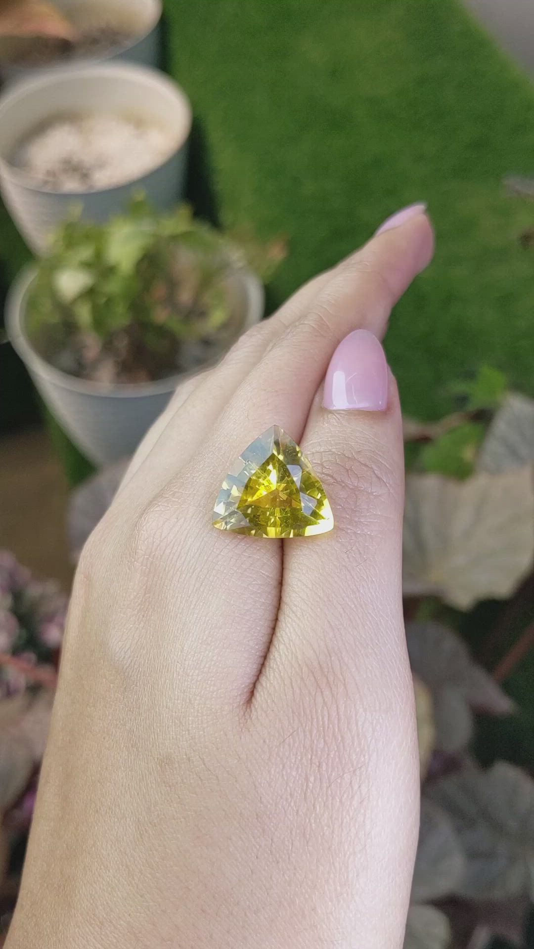 12.30 Ct. Yellow Citrine from Brazil Size Video