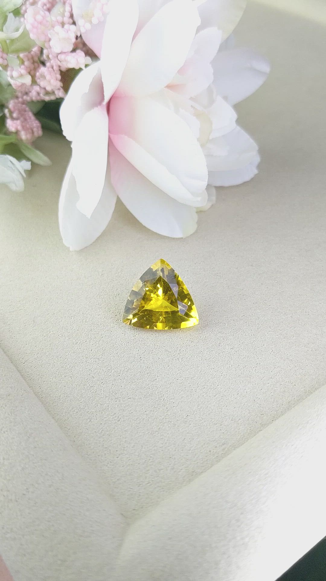 12.30 Ct. Yellow Citrine from Brazil Size Video