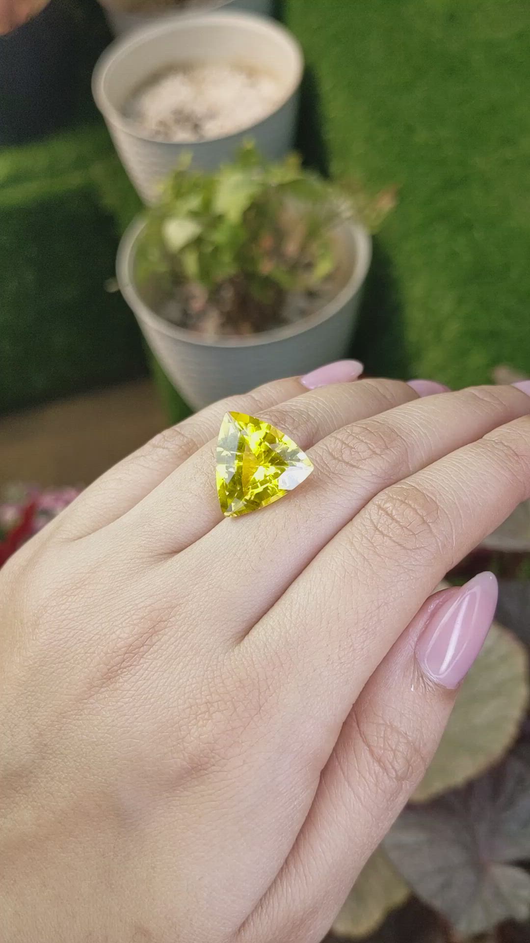 12.30 Ct. Yellow Citrine from Brazil Size Video