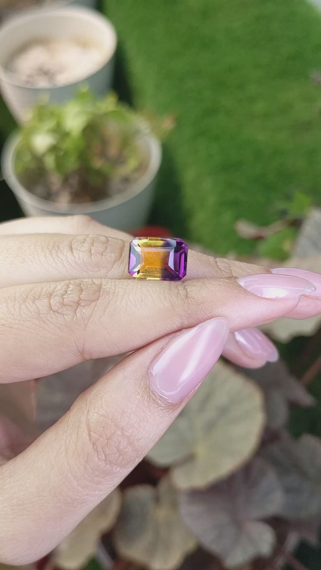 5.84 Ct. Bi Color Ametrine from Brazil Size Video