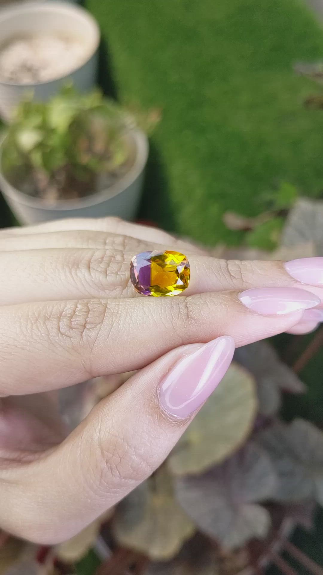 5.57 Ct. Bi Color Ametrine from Brazil Size Video