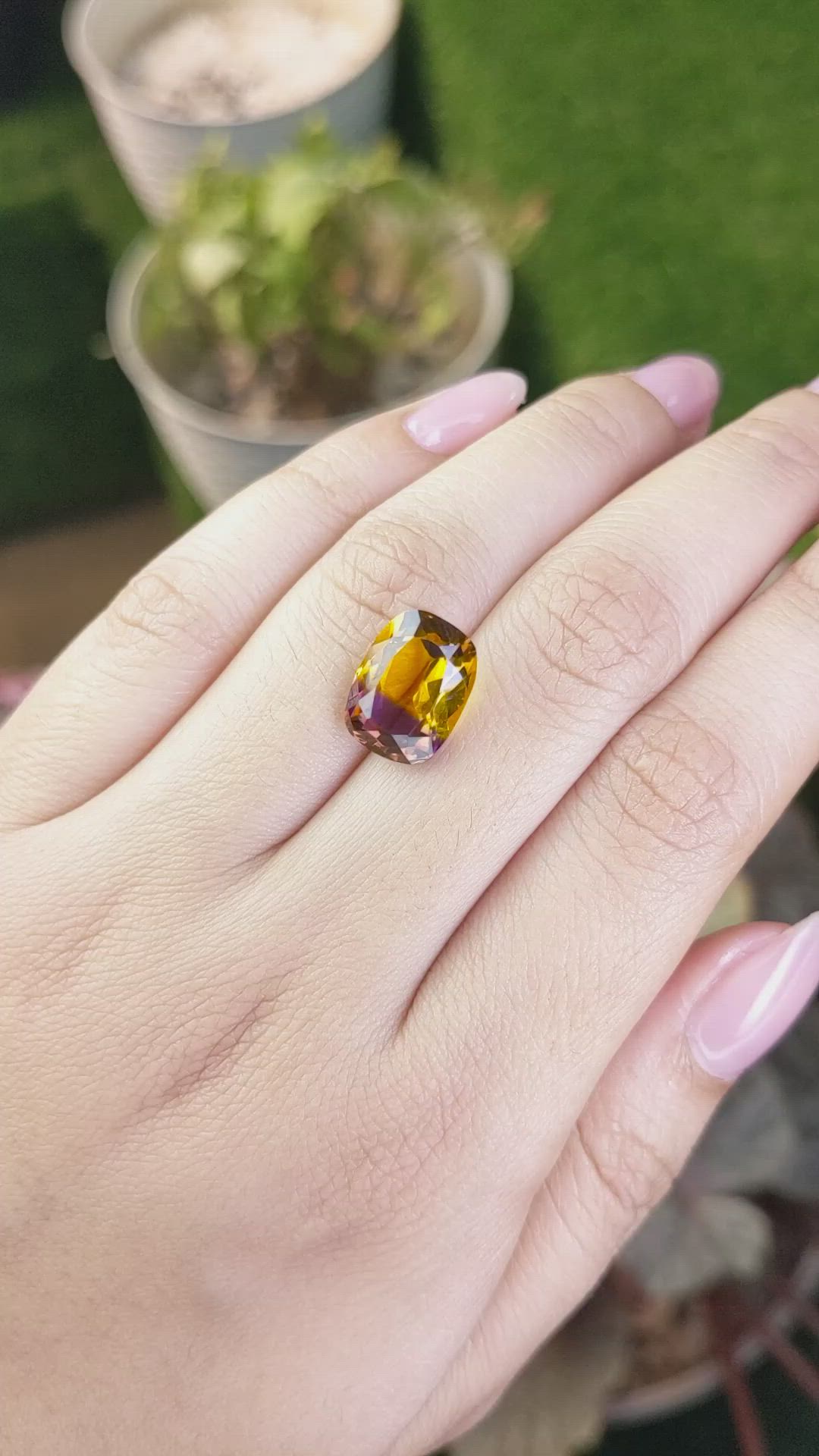 5.57 Ct. Bi Color Ametrine from Brazil Size Video