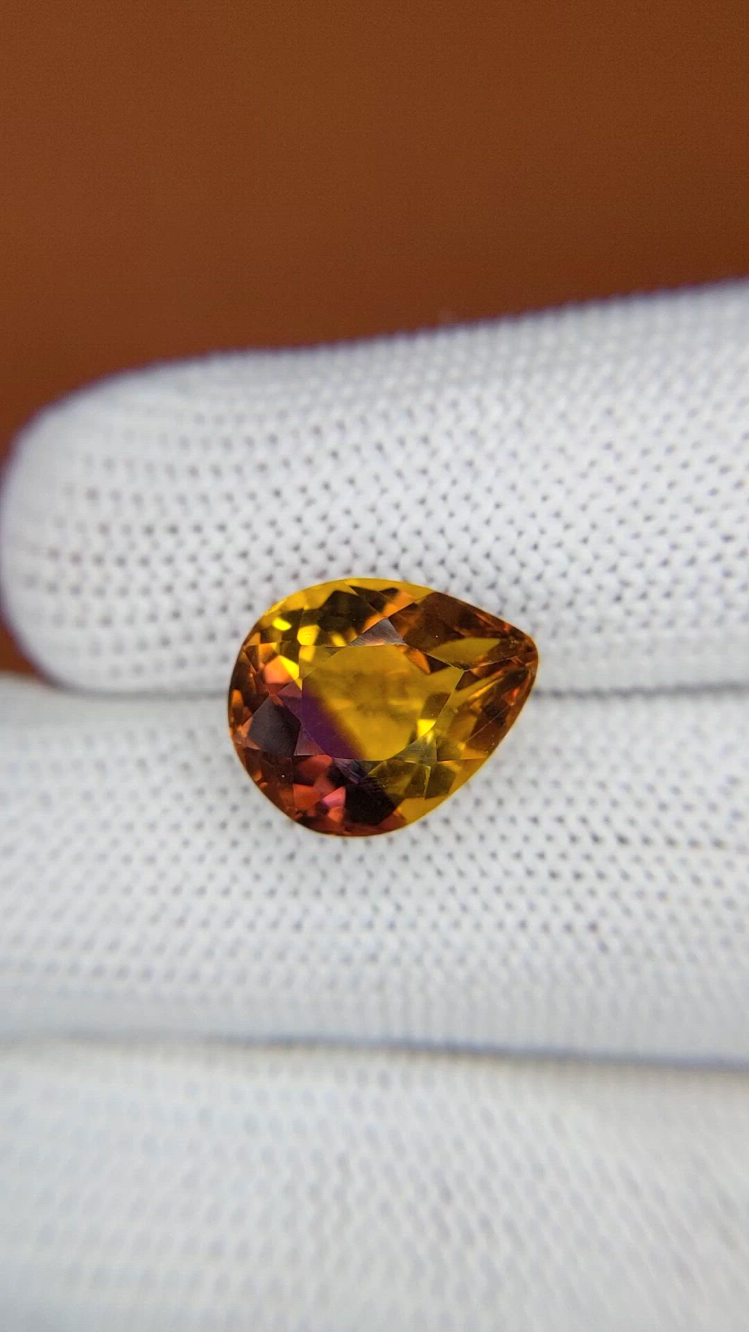 6.24 Ct. Bi Color Ametrine from Brazil Size Video