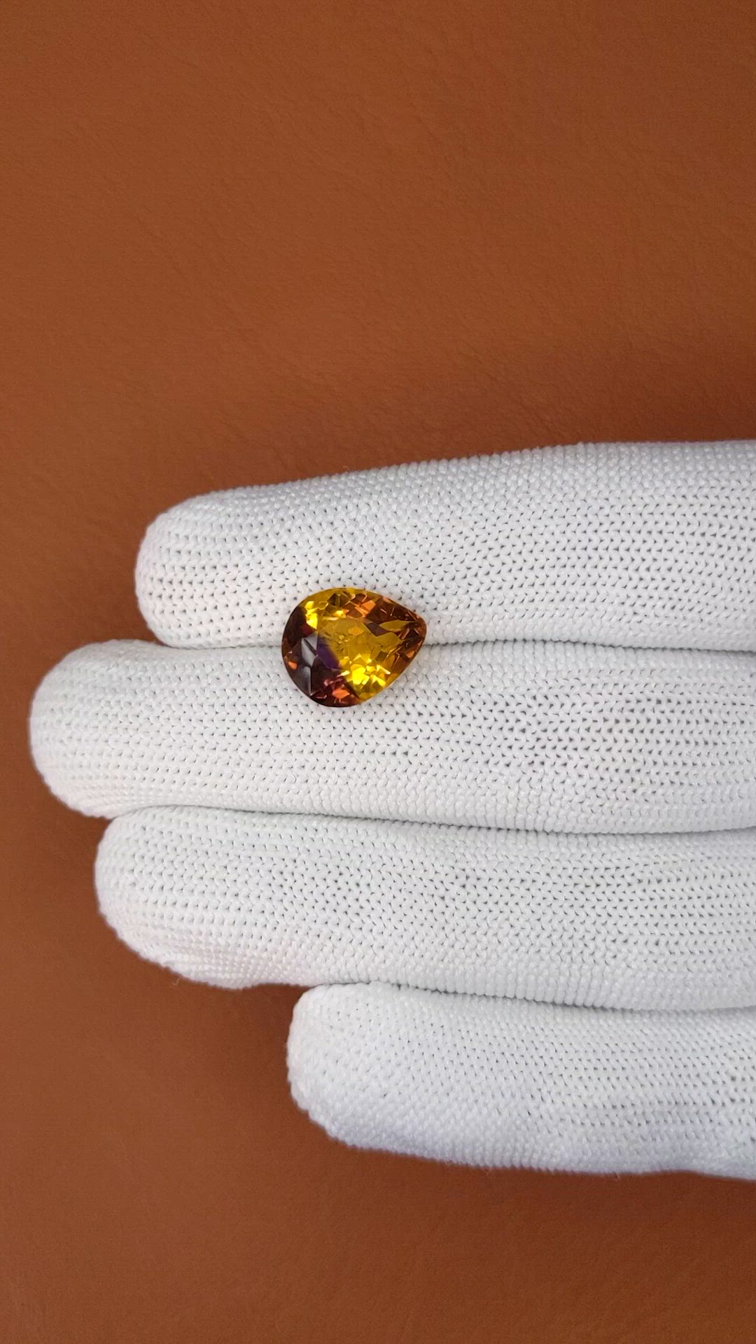 6.24 Ct. Bi Color Ametrine from Brazil Size Video