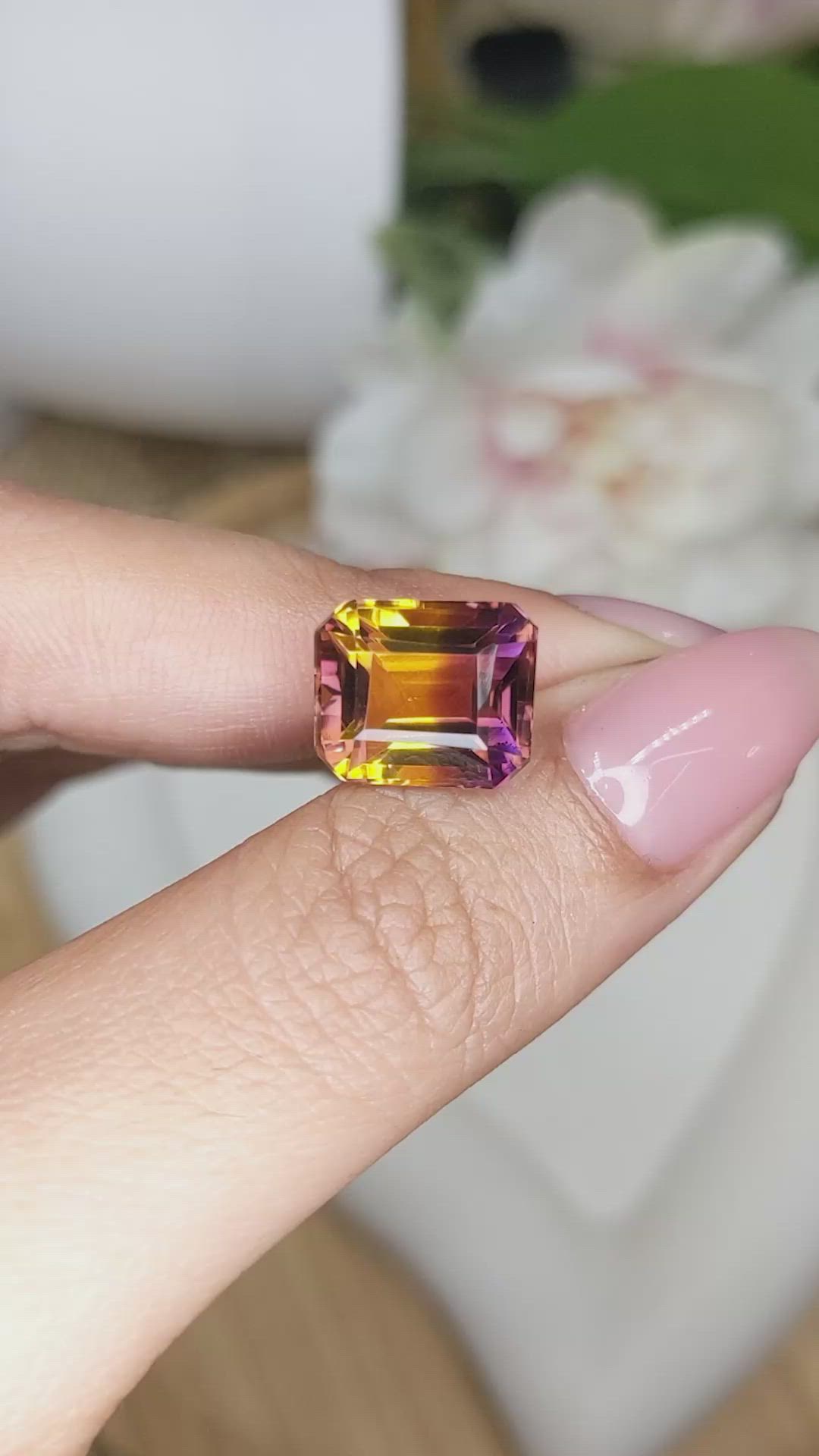 7.24 Ct. Bi Color Ametrine from Brazil Size Video