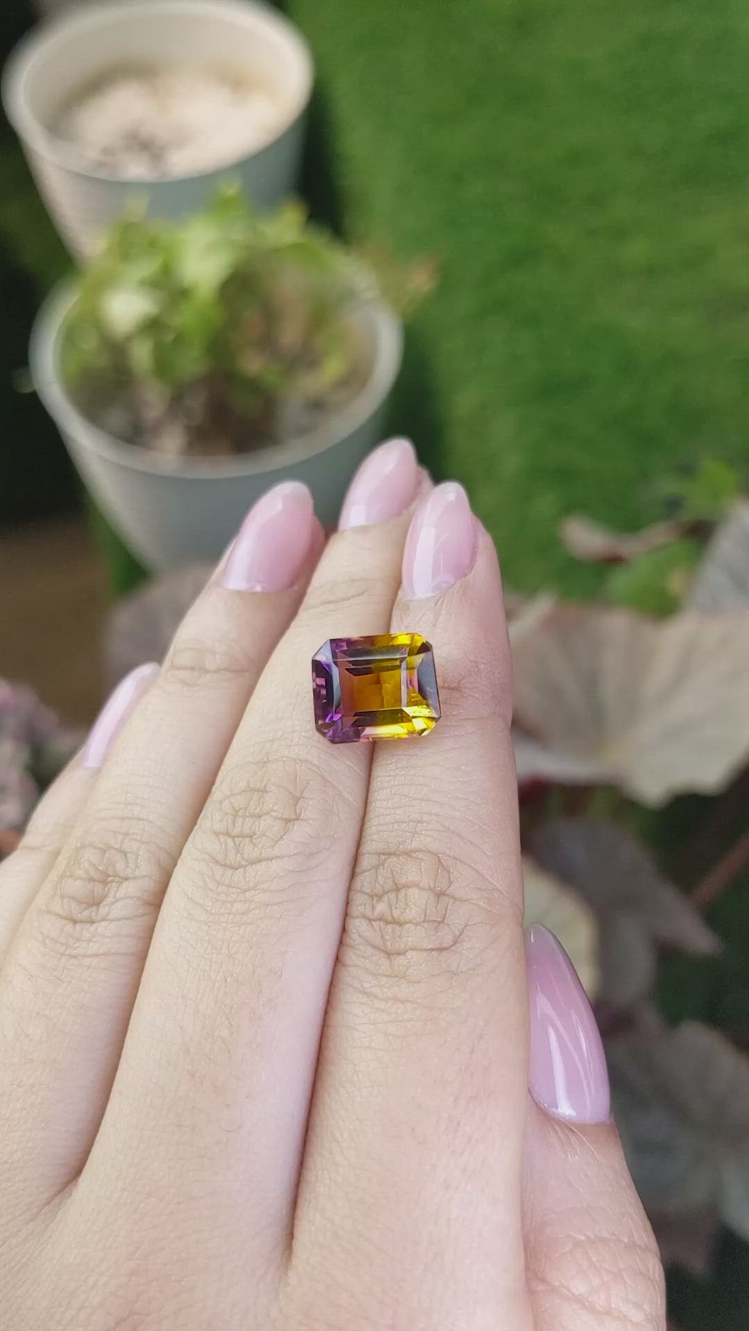 7.24 Ct. Bi Color Ametrine from Brazil Size Video