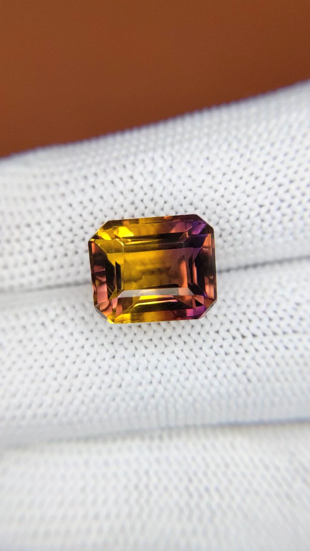 7.24 Ct. Bi Color Ametrine from Brazil Size Video