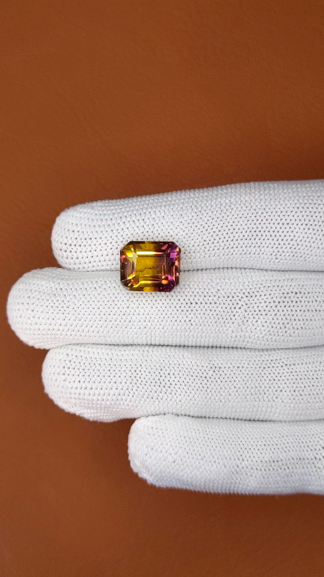 7.24 Ct. Bi Color Ametrine from Brazil Size Video