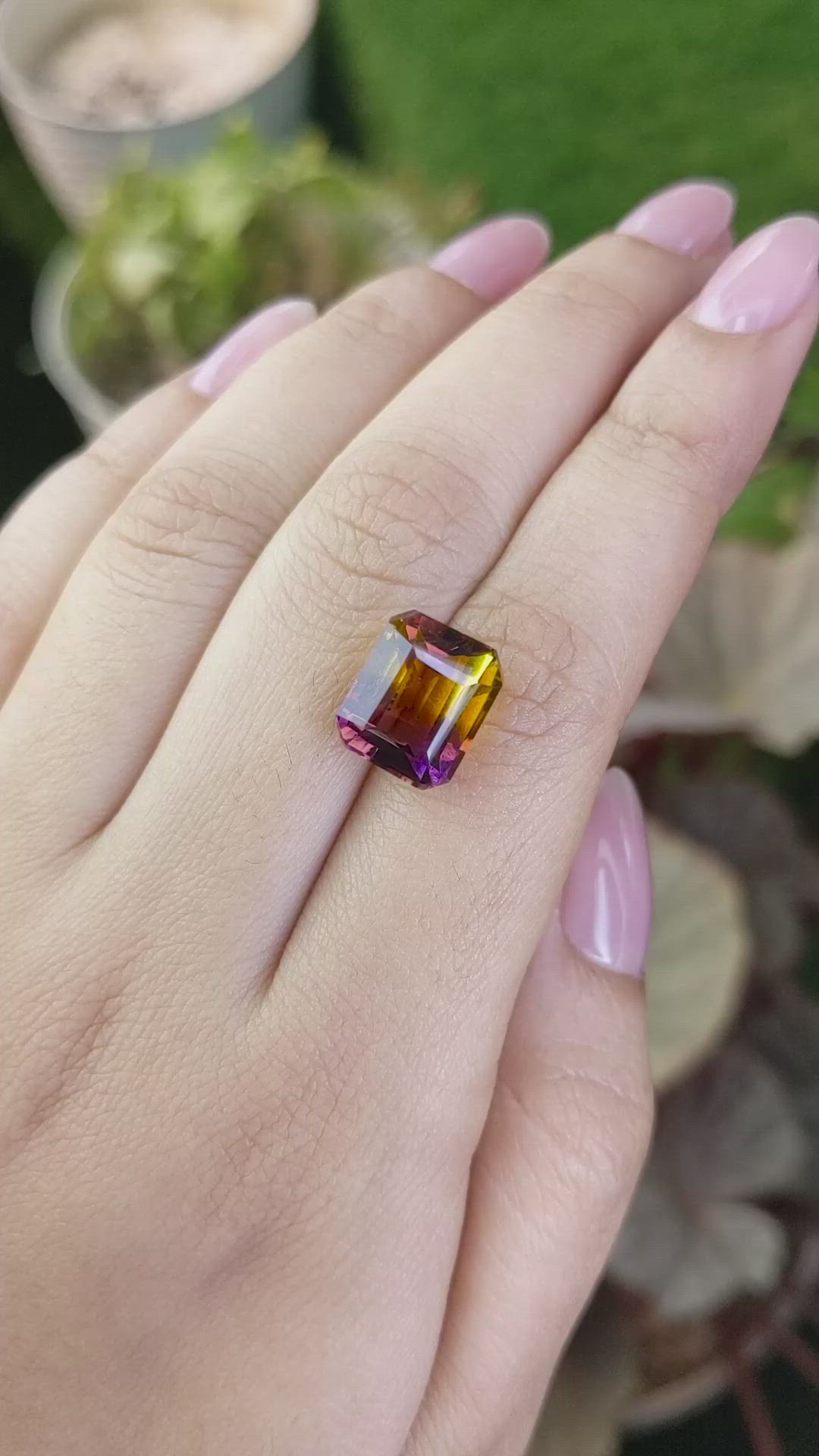 7.24 Ct. Bi Color Ametrine from Brazil Size Video