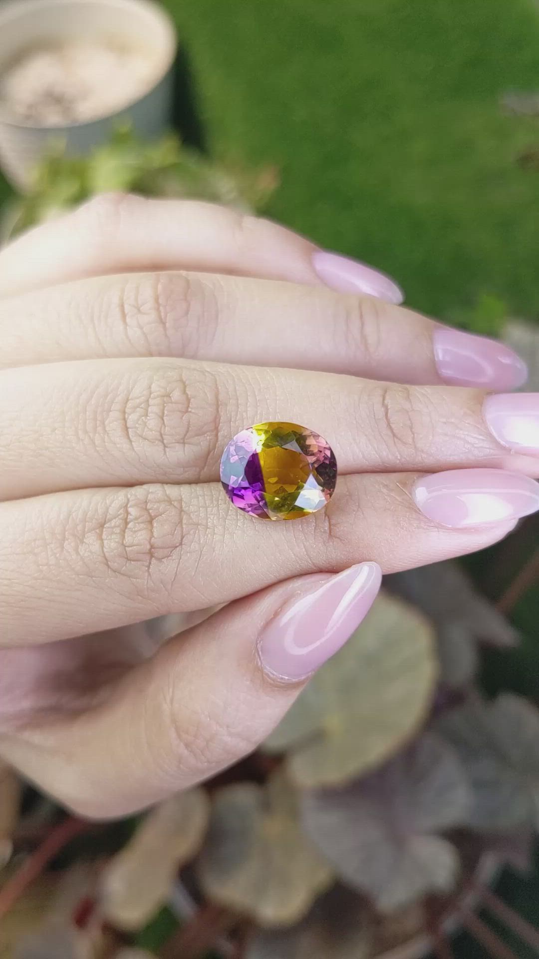 7.79 Ct. Bi Color Ametrine from Brazil Size Video
