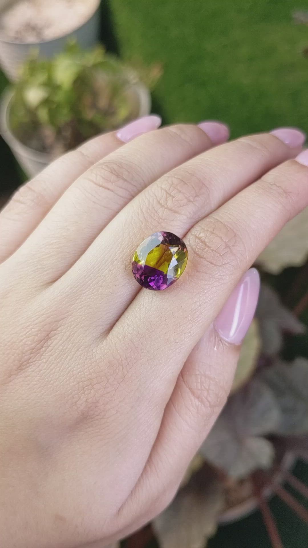 7.79 Ct. Bi Color Ametrine from Brazil Size Video