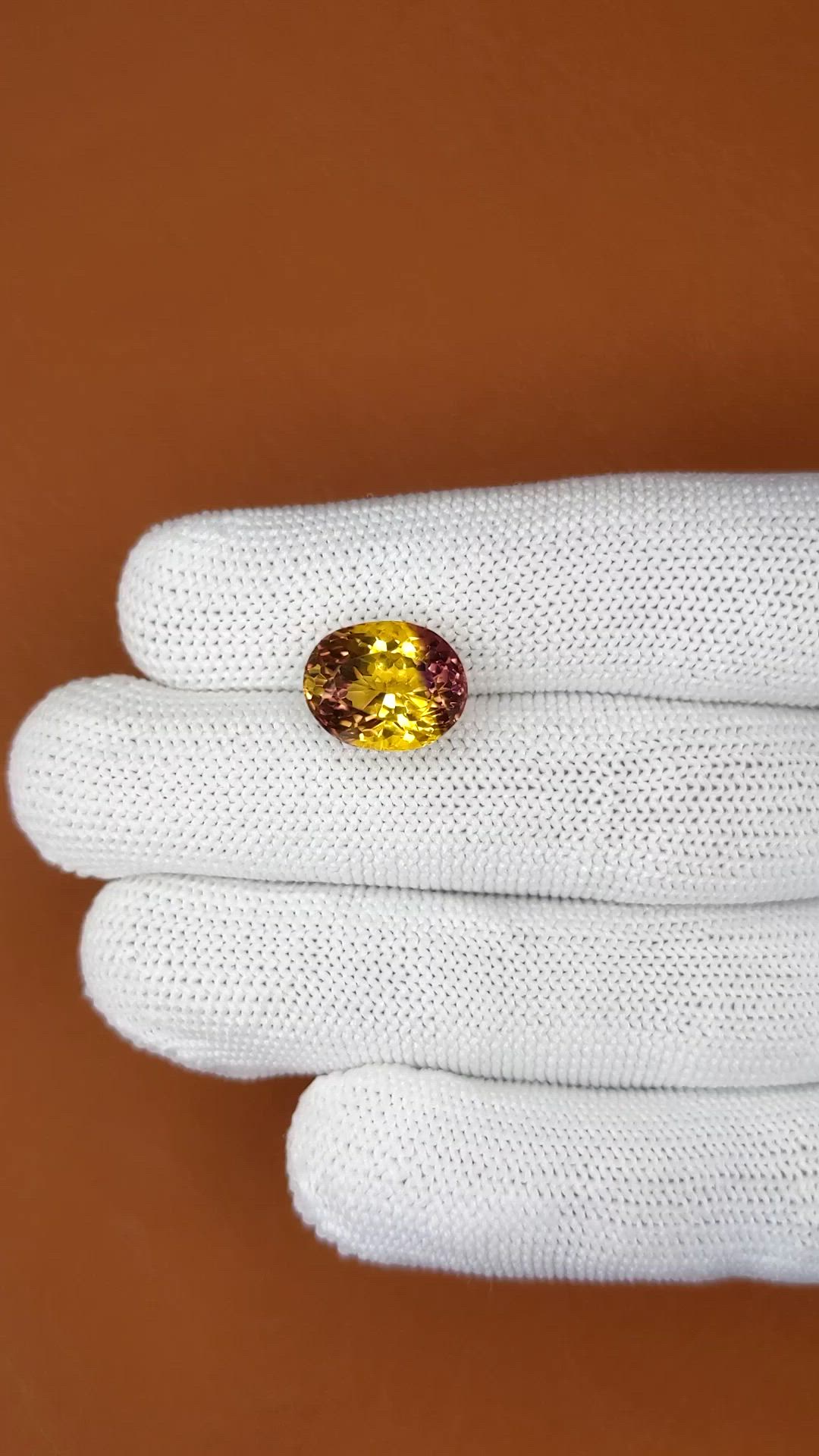 7.45 Ct. Bi Color Ametrine from Brazil Size Video