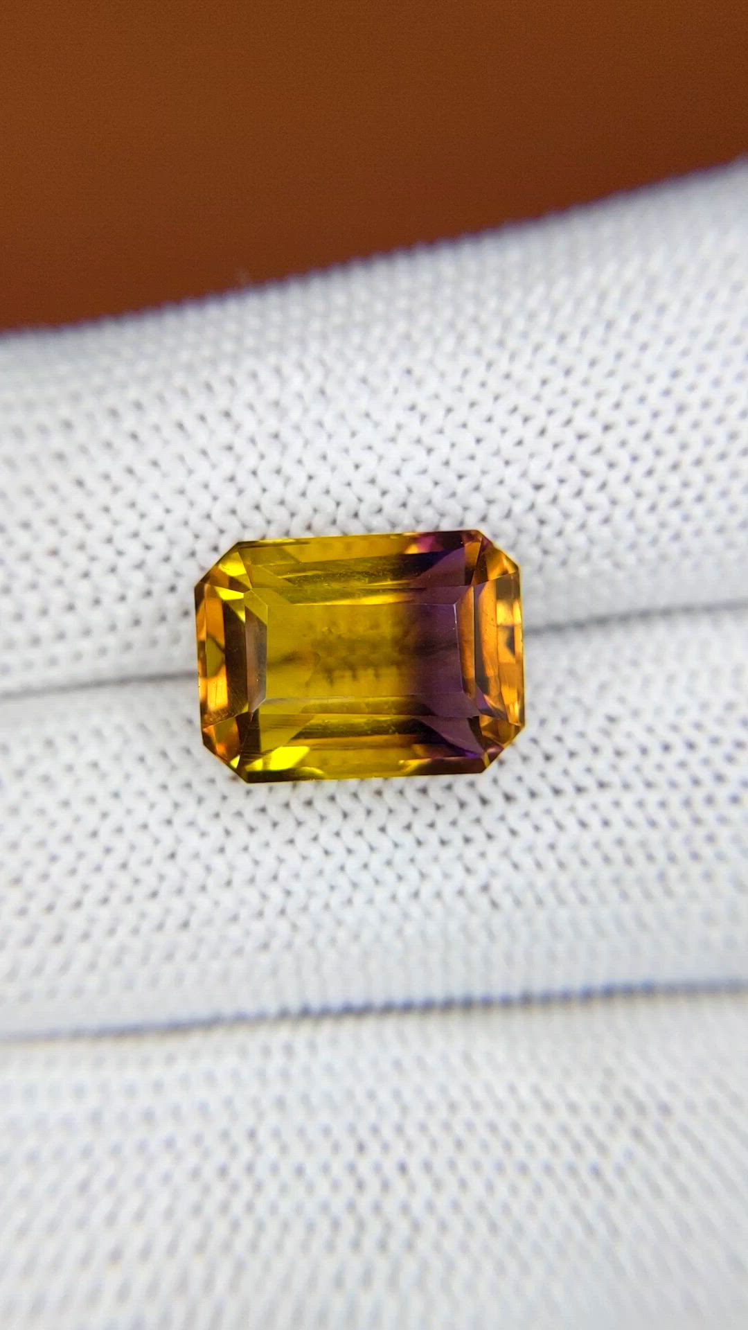 7.12 Ct. Bi Color Ametrine from Brazil Size Video