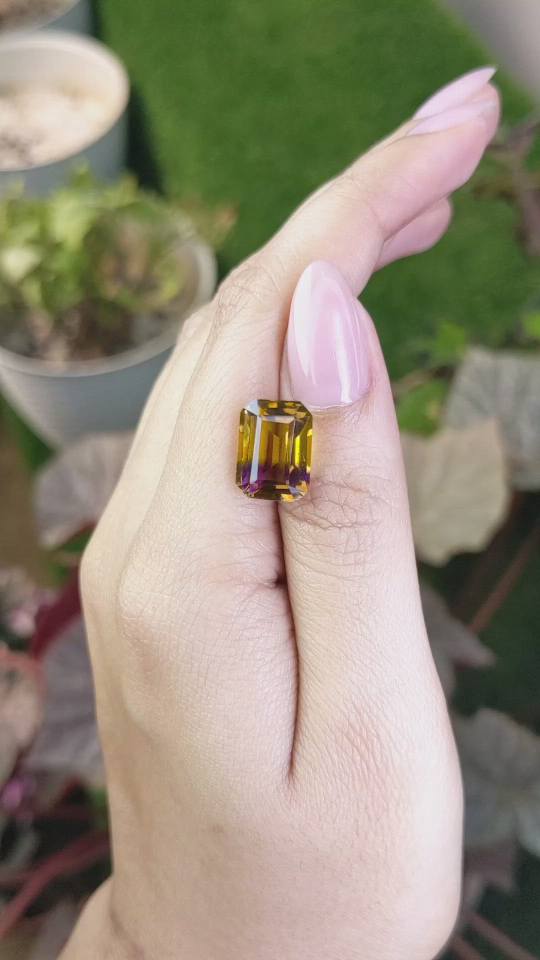 7.12 Ct. Bi Color Ametrine from Brazil Size Video