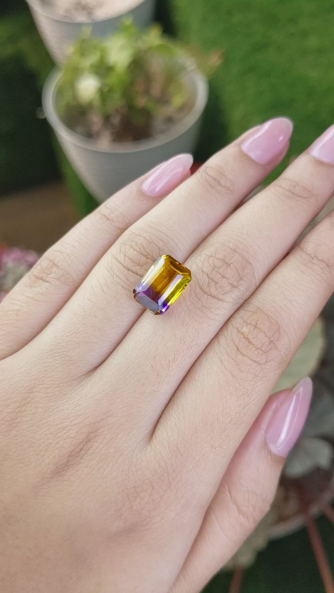 5.12 Ct. Bi Color Ametrine from Brazil Size Video