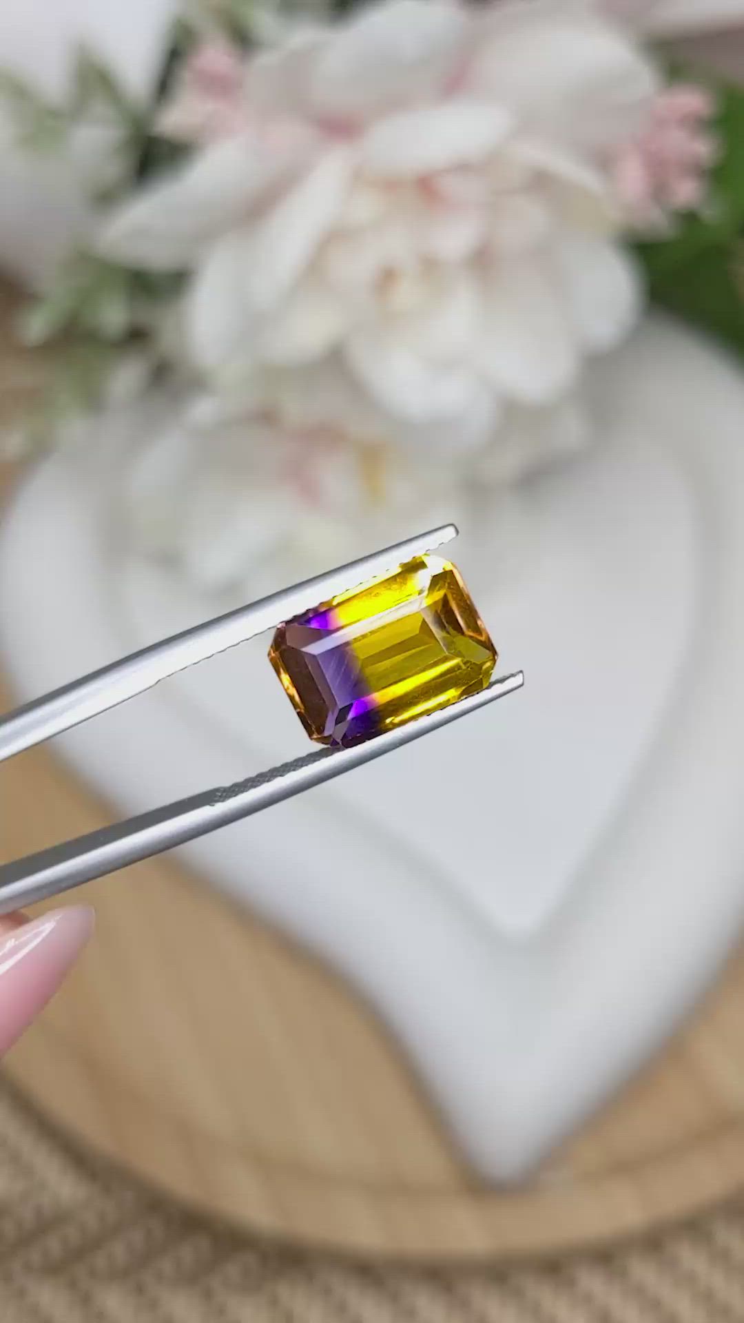 5.12 Ct. Bi Color Ametrine from Brazil Size Video