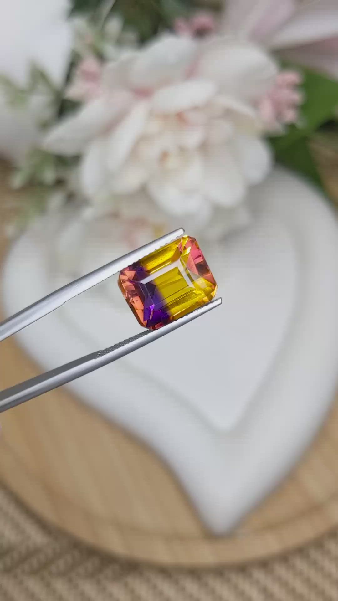 7.38 Ct. Bi Color Ametrine from Brazil Size Video