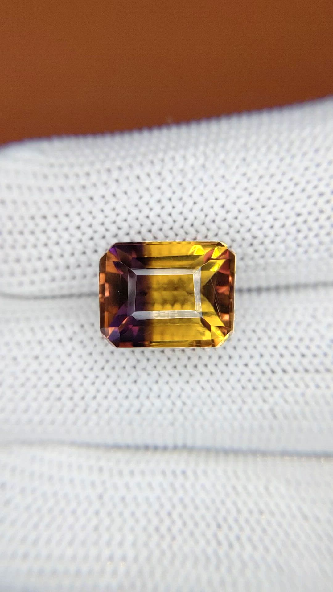 7.38 Ct. Bi Color Ametrine from Brazil Size Video