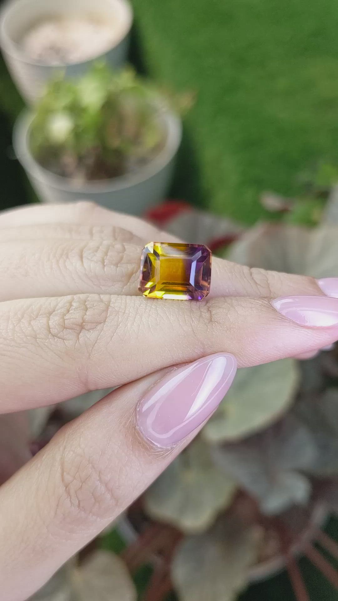 7.38 Ct. Bi Color Ametrine from Brazil Size Video