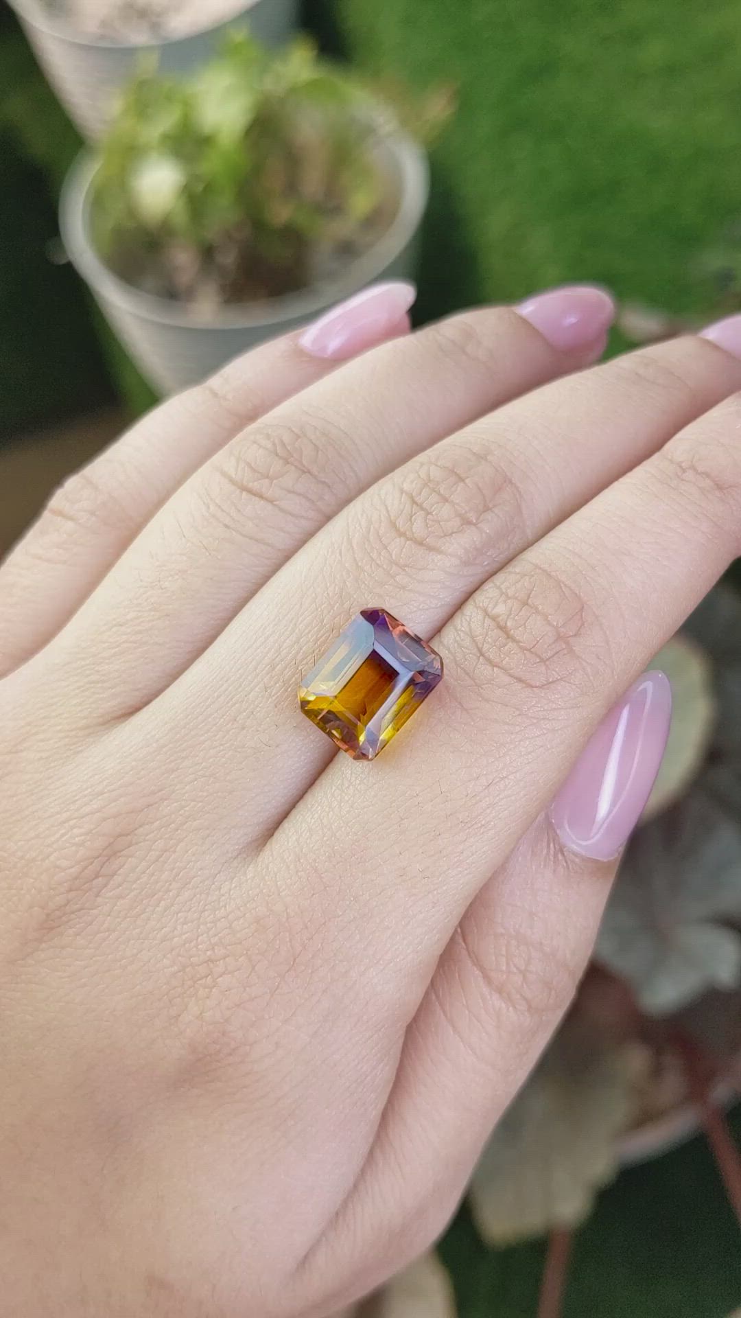 7.38 Ct. Bi Color Ametrine from Brazil Size Video