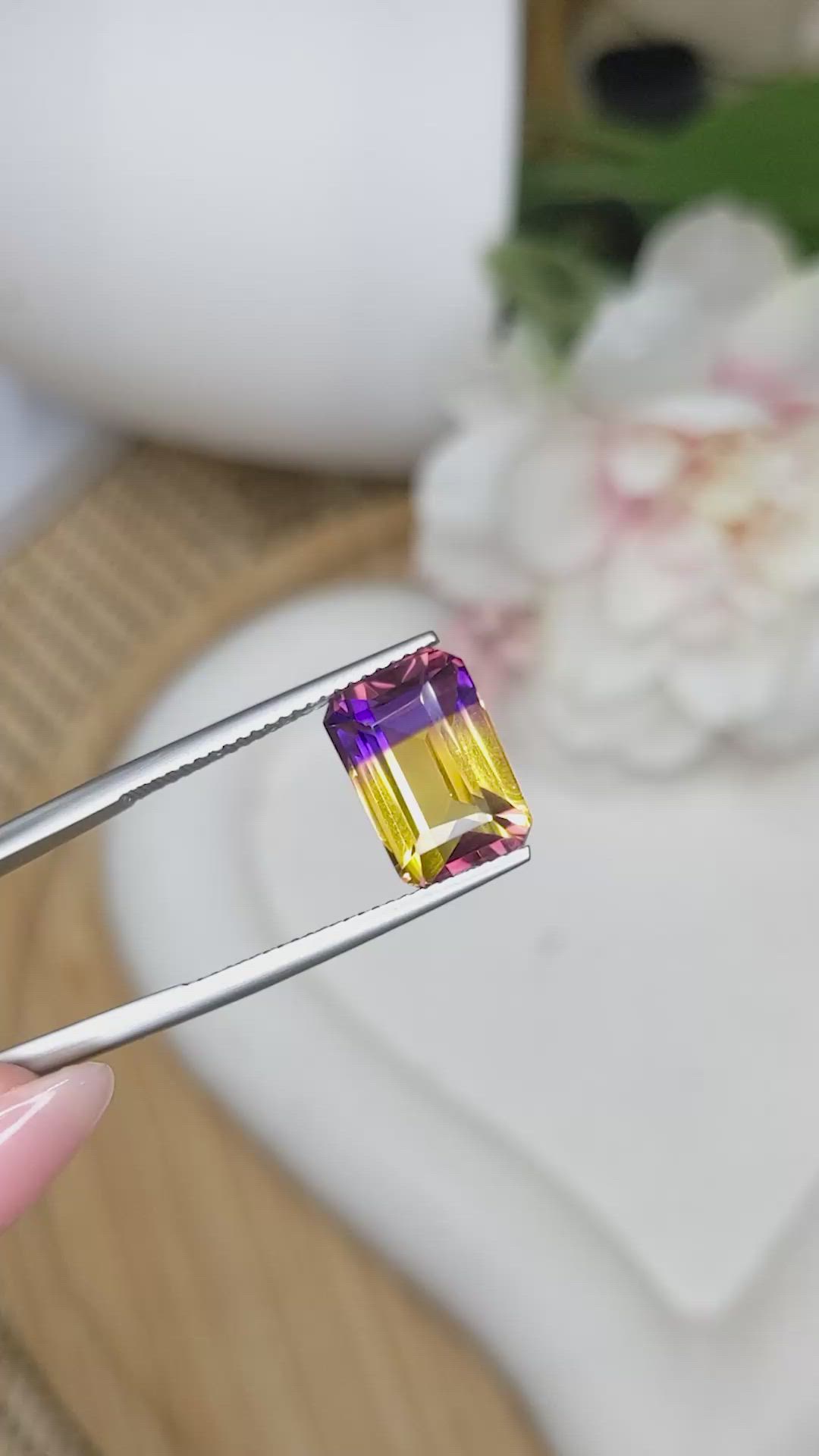 5.48 Ct. Bi Color Ametrine from Brazil Size Video