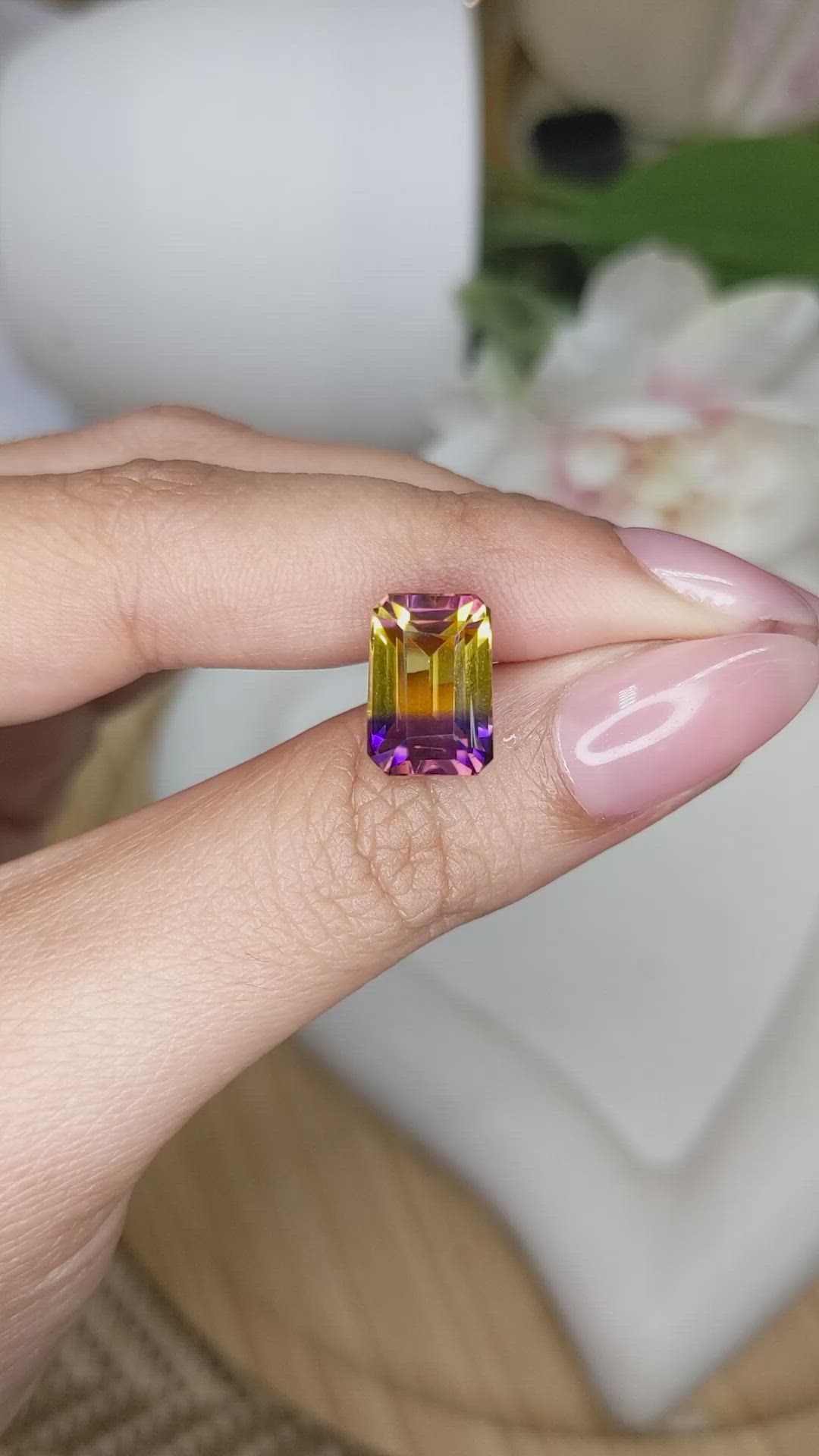 5.48 Ct. Bi Color Ametrine from Brazil Size Video
