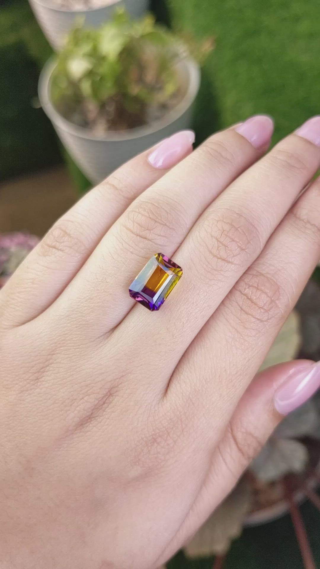 5.48 Ct. Bi Color Ametrine from Brazil Size Video